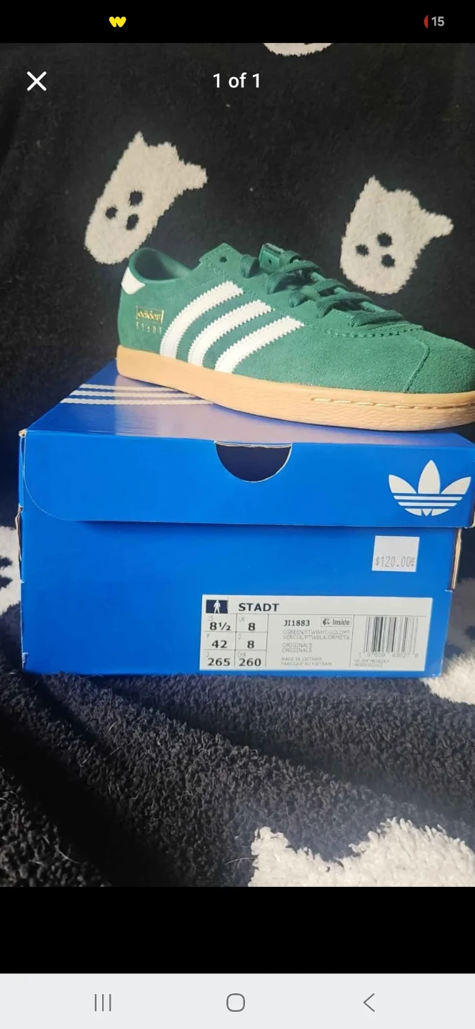 Adidas Stadt Shoes Green Size US 8.5