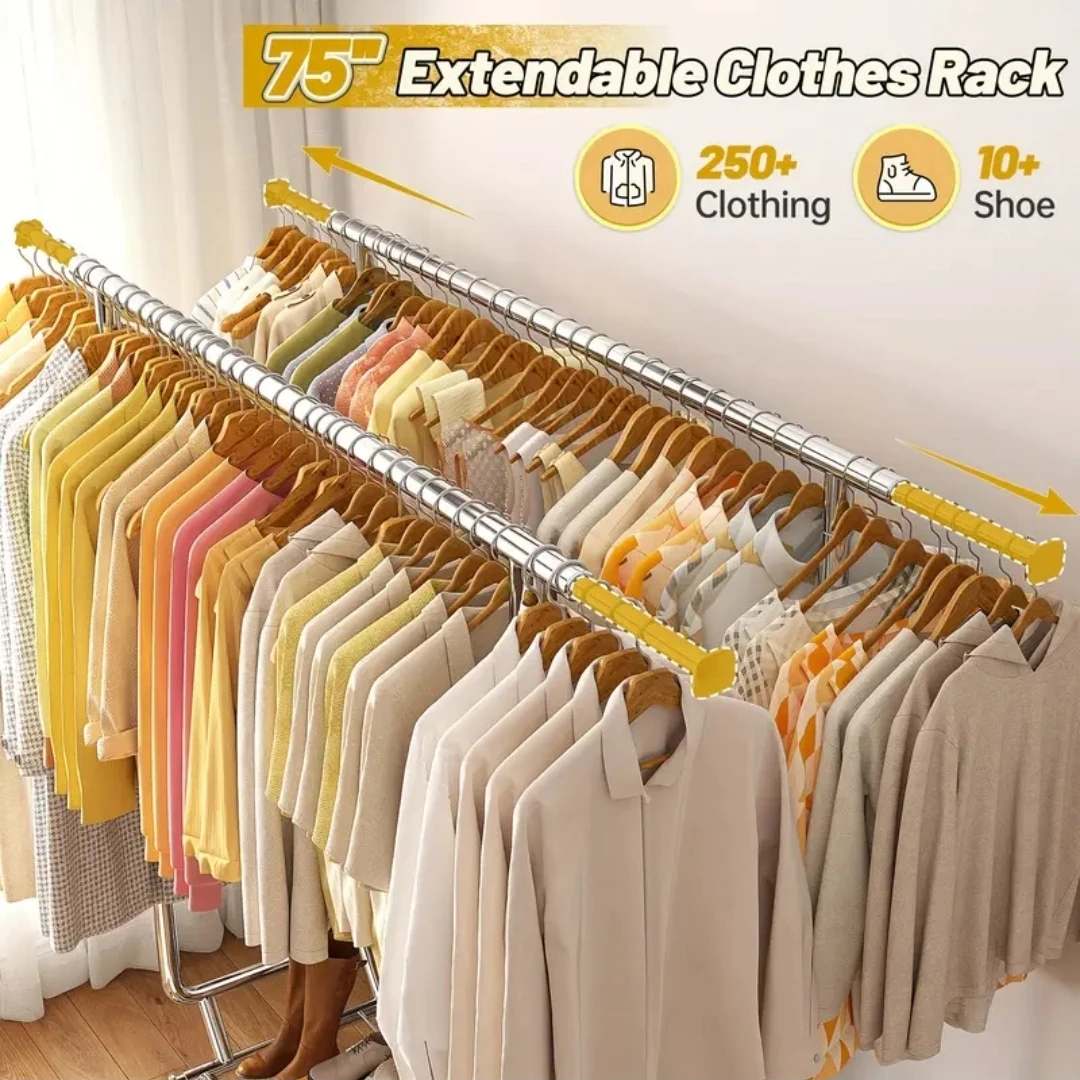 Brand bew in box Heavy Duty Adjustable Extendable Clothes Rack - photo 5