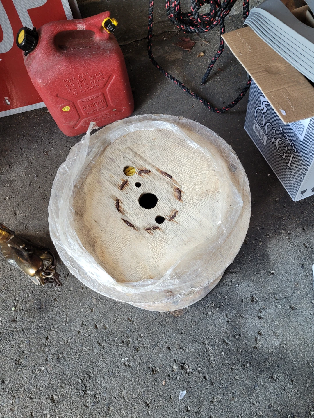 Yellow Rope on Wooden Spool