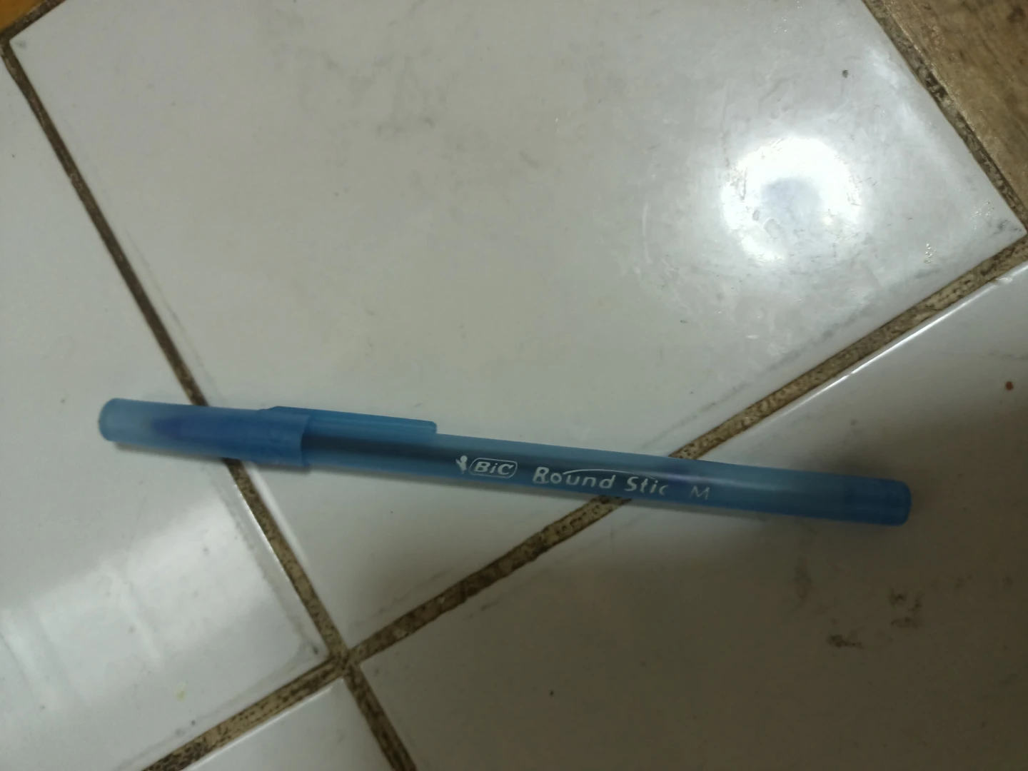 BIC Round Stic Medium Point Blue Pen🏈
