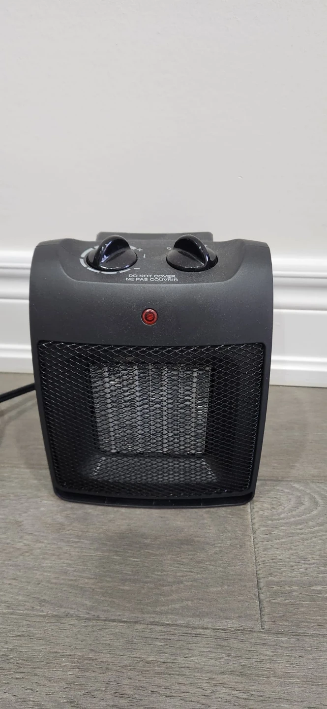 Black Portable Electric Space Heater
