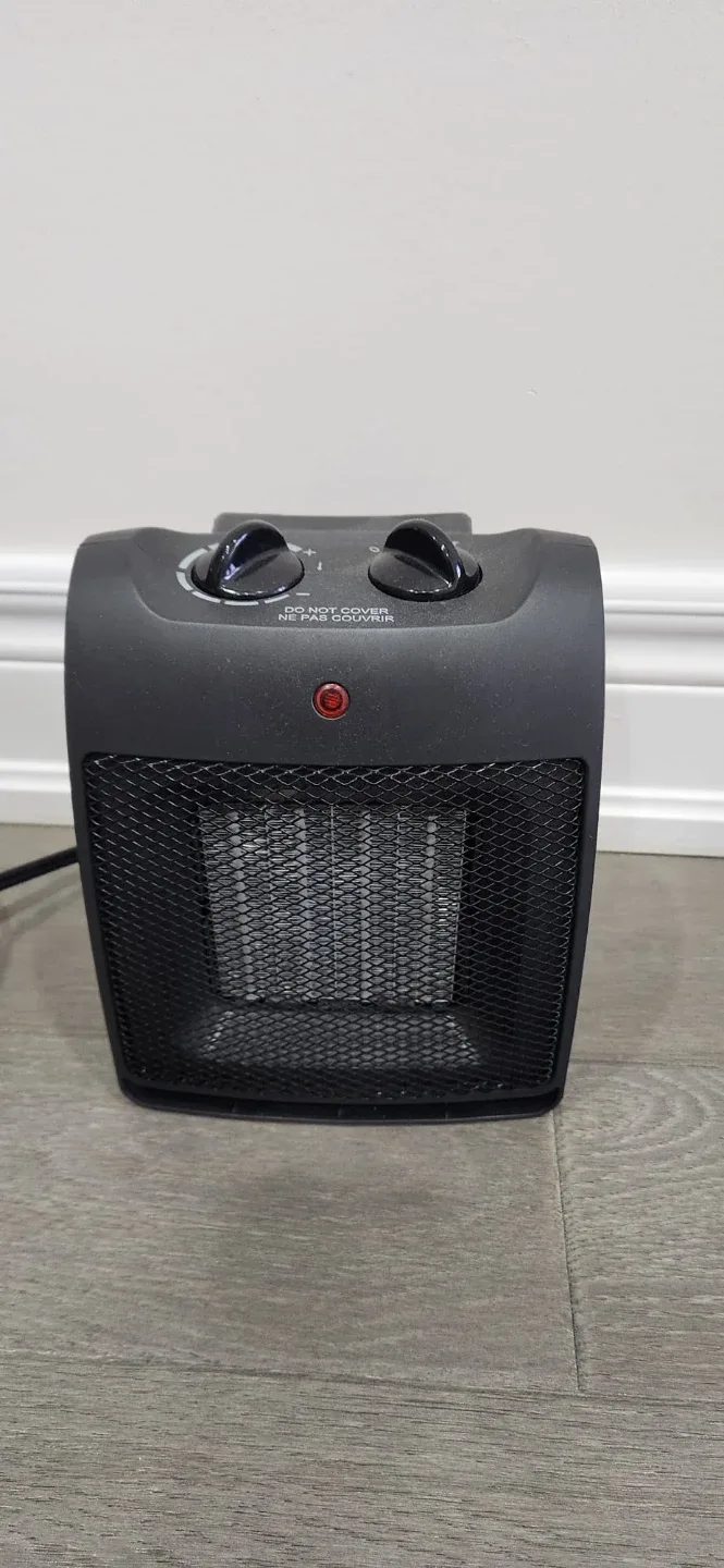 Black Portable Electric Space Heater