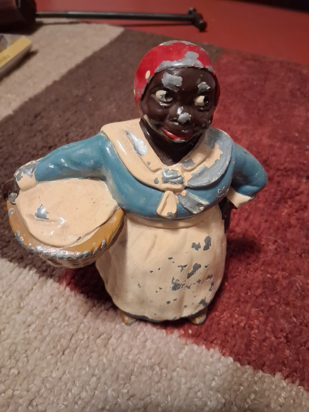 Cast Iron Mammy Figure Coin Bank