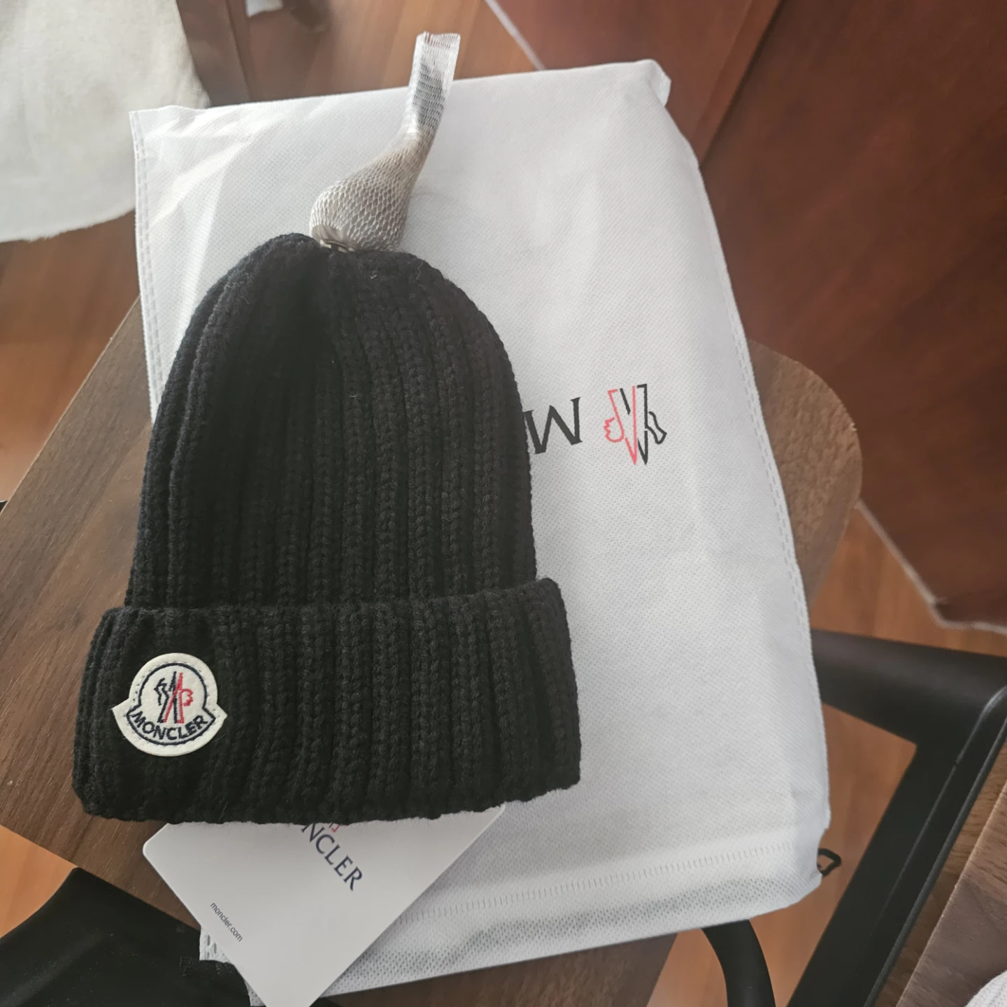 Moncler Wool Beanie with Fur Pom-Pom - photo 4