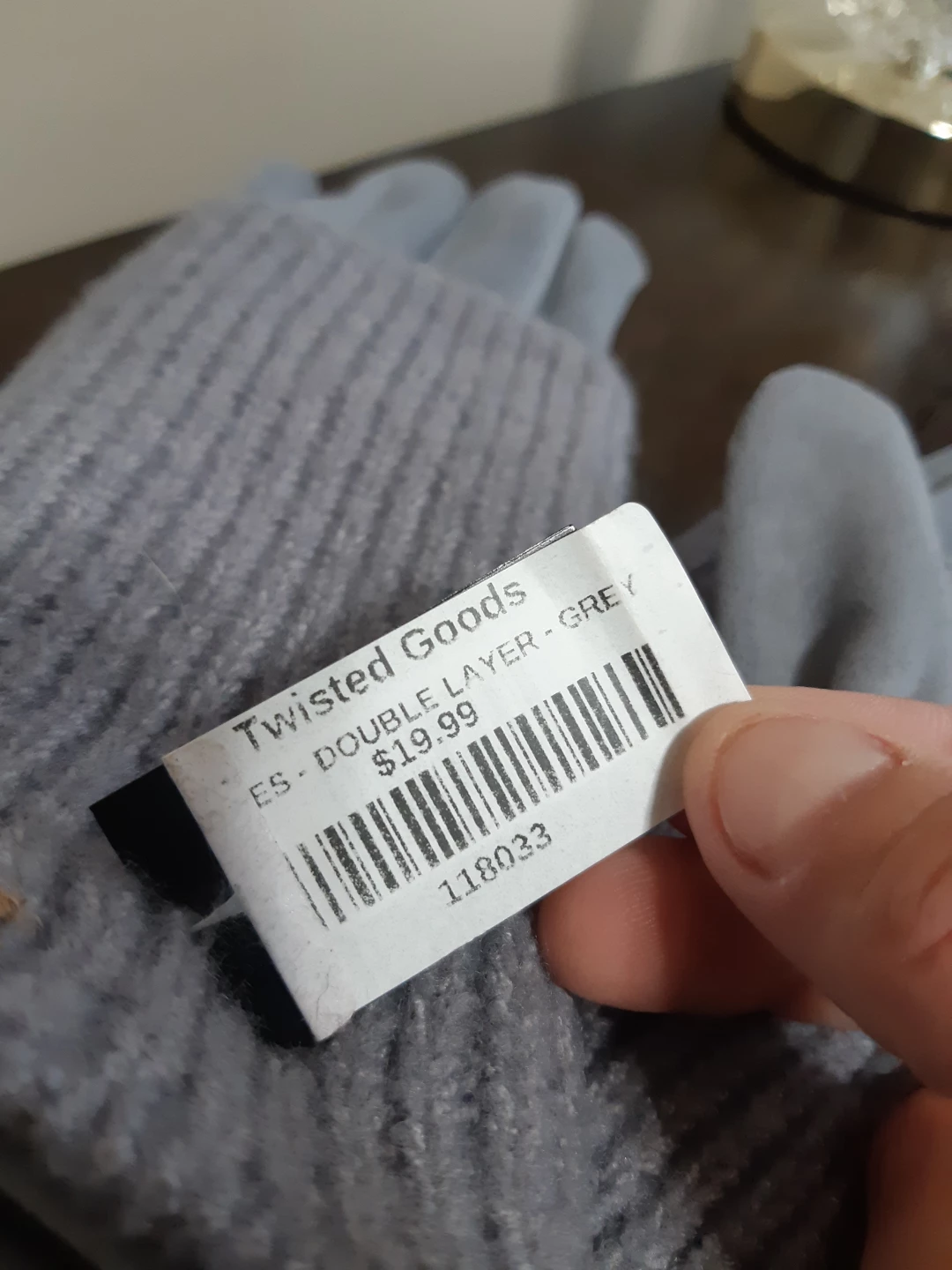 Twisted Goods Double-Layer Grey Gloves - photo 2