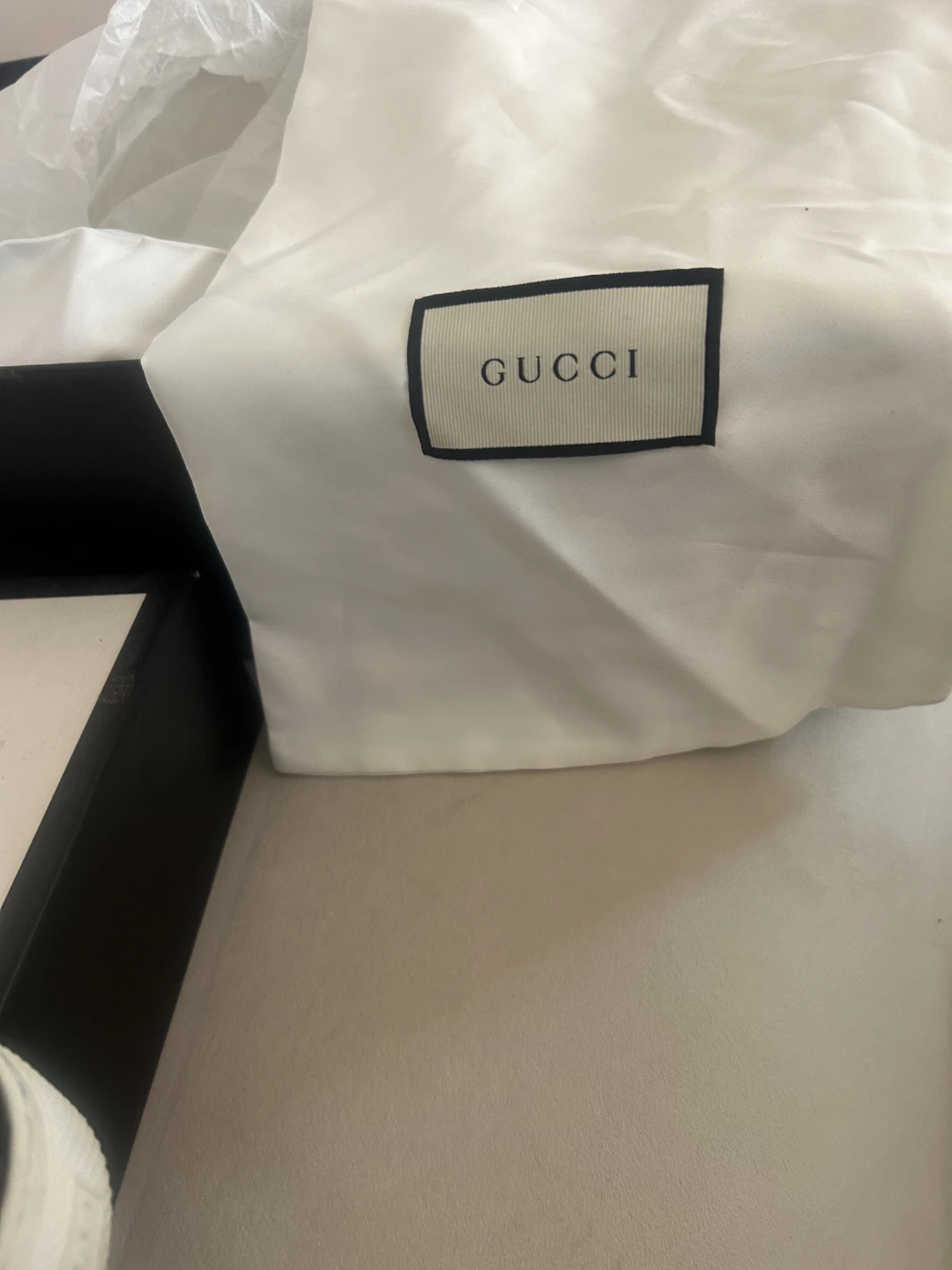 Gucci Black Leather Slip-On Sneakers - photo 4