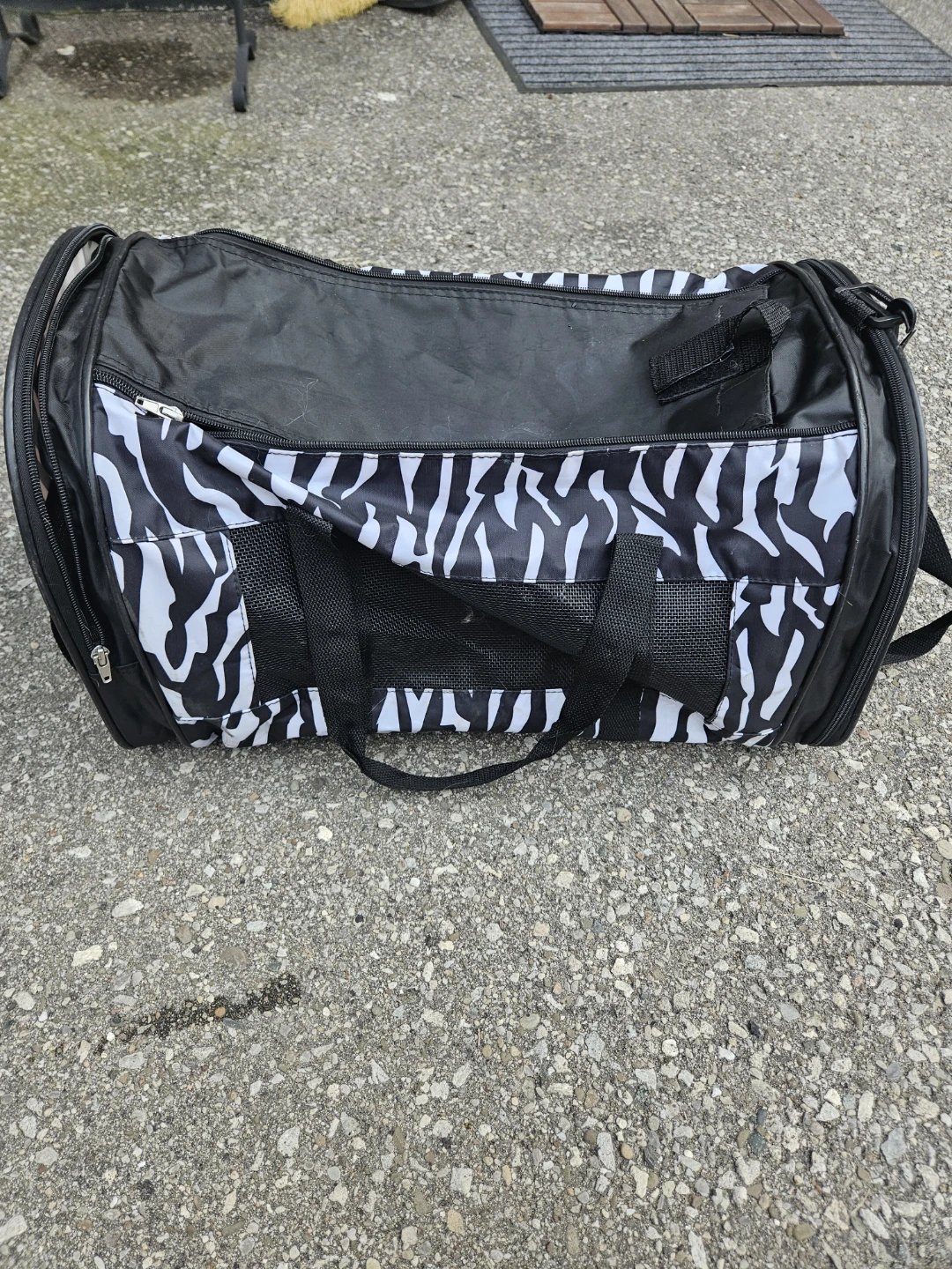Zebra Print Pet Carrier