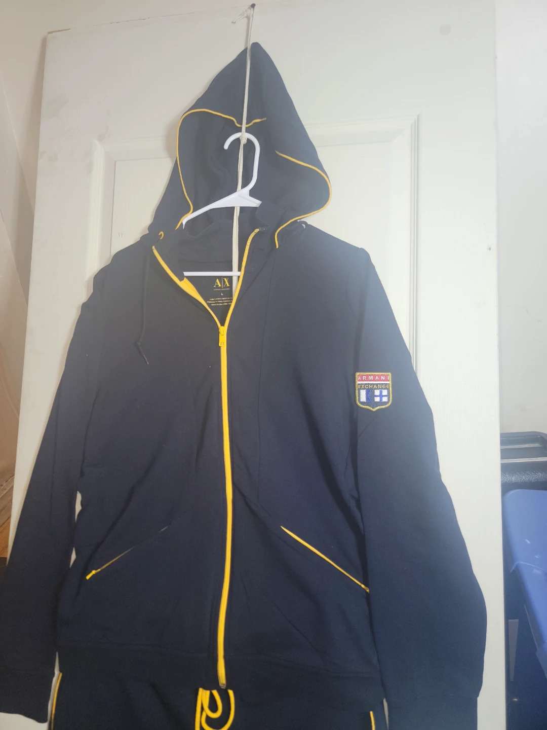 Armani Exchange Tracksuit Navy/Yellow - photo 3