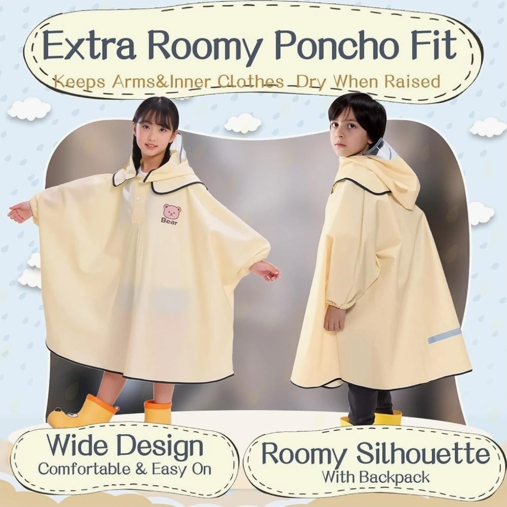 Kids Bear Rain Poncho - photo 2