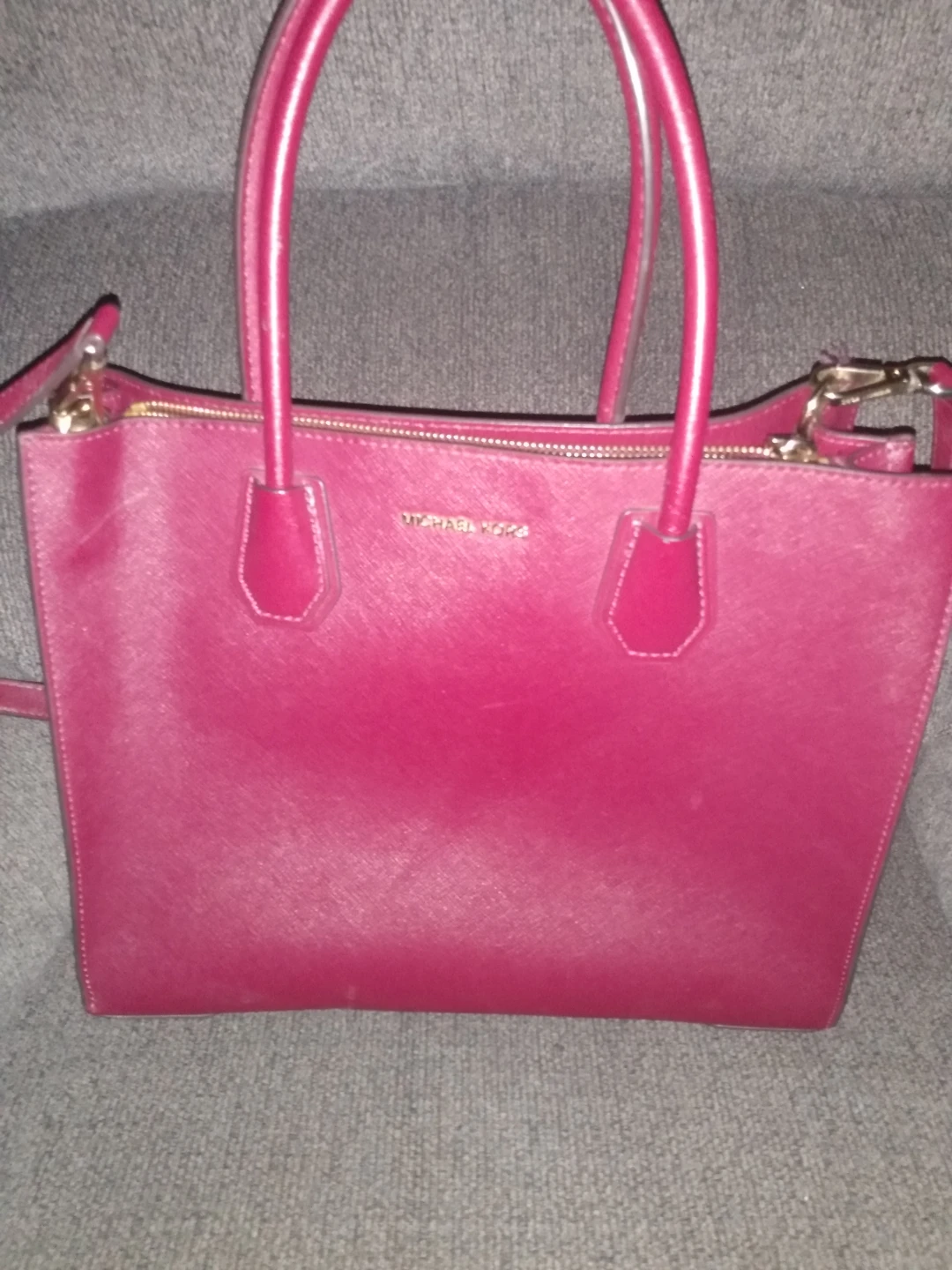 Michael Kors Pink Saffiano Leather Tote Bag