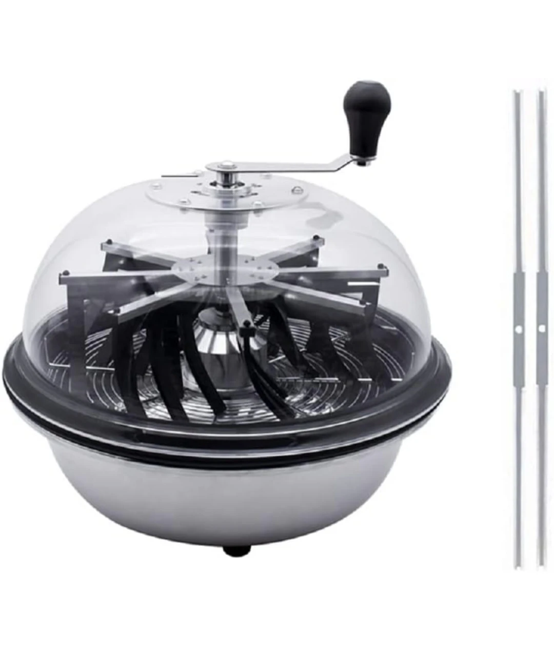 16" Manual Bowl Leaf Trimmer w/ Blades & Scissors Dry/Wet Plants