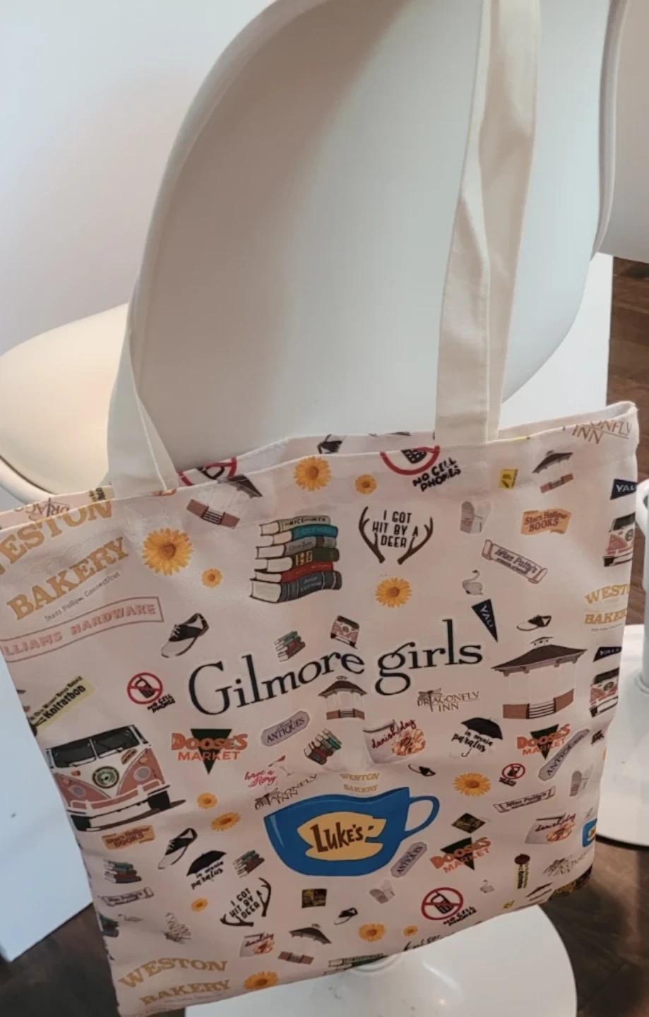 Gilmore Girls printed canvas tote bag