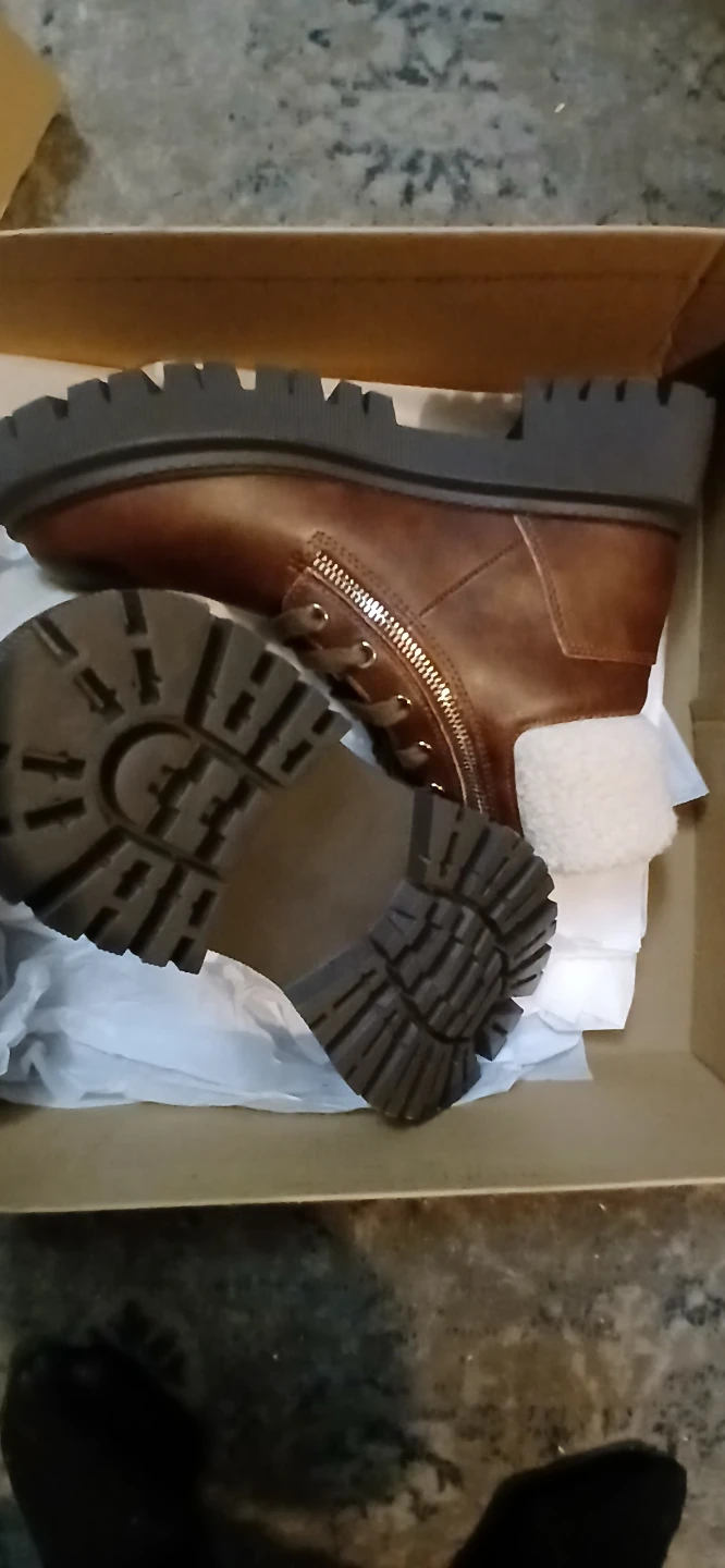 STEVE MADDEN Brown Faux-Leather Boots with Faux-Fur Lining - photo 2