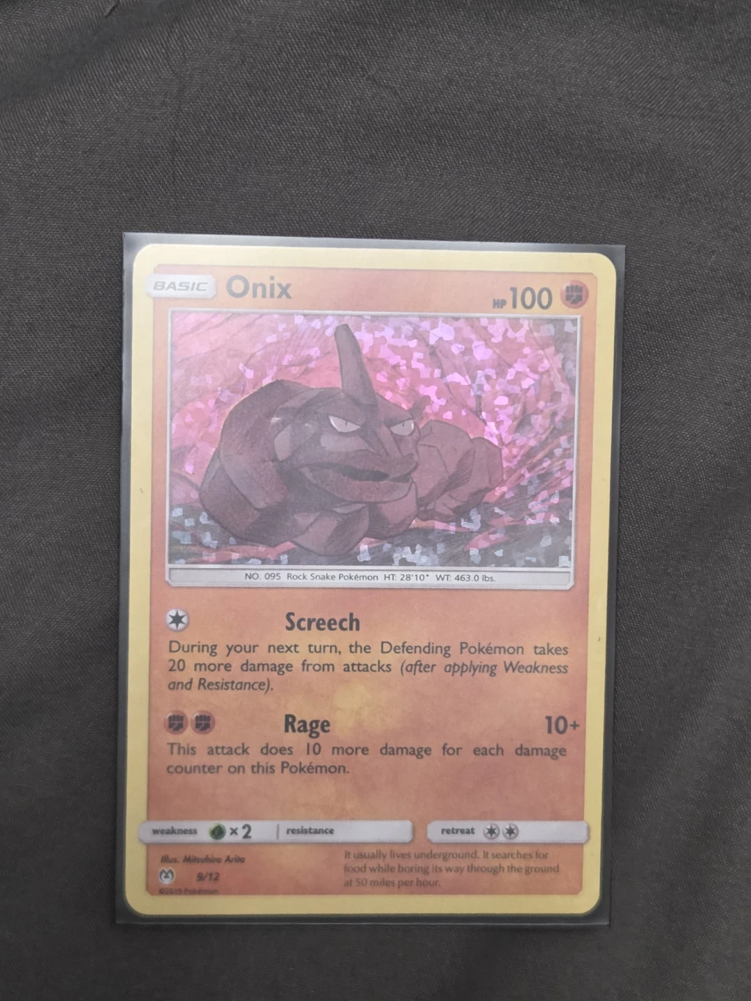 Onix McDonald's 2019 9/12 Holofoil
