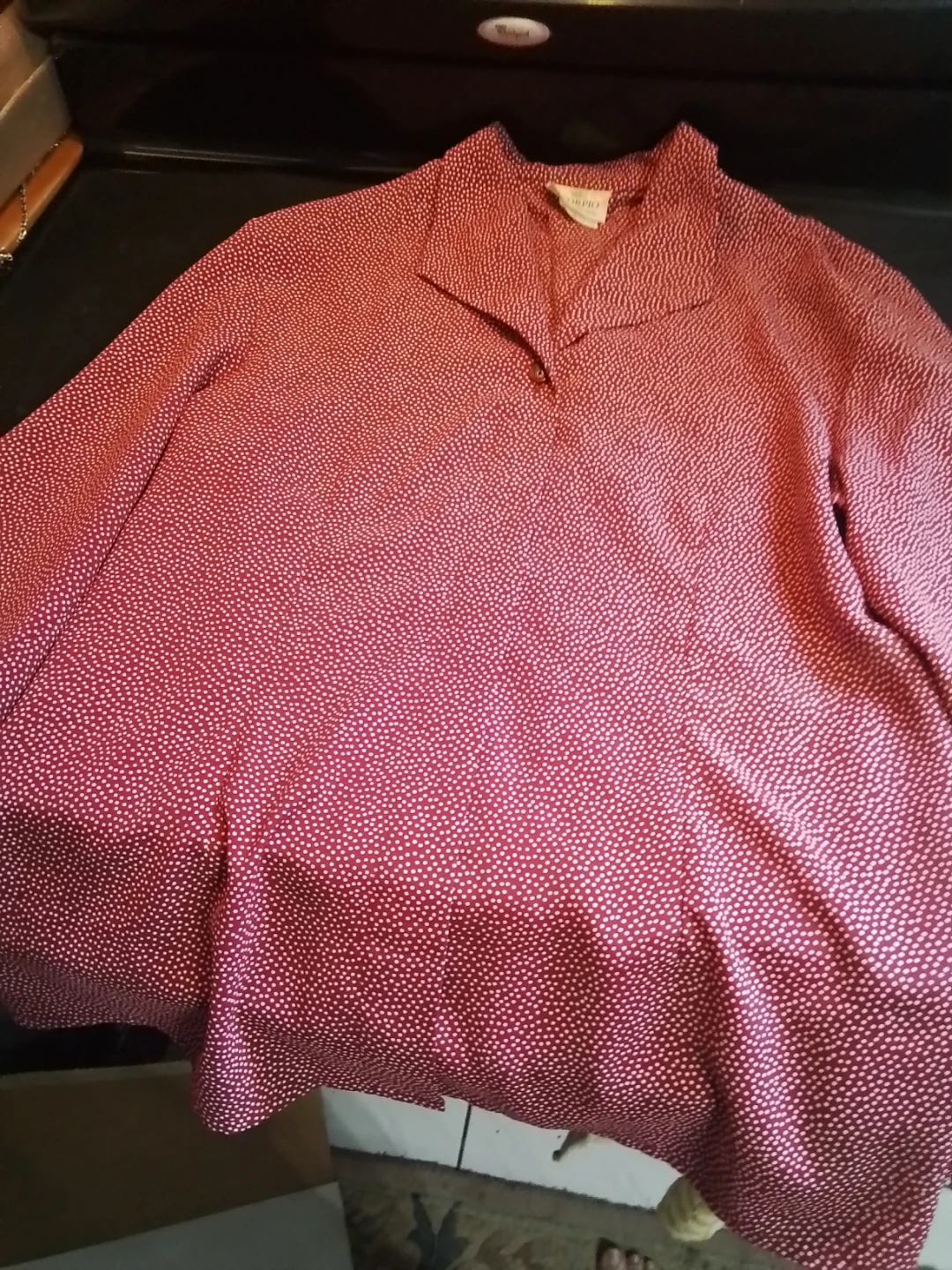 Scorpio Polka Dot Blouse - Size Large - photo 3
