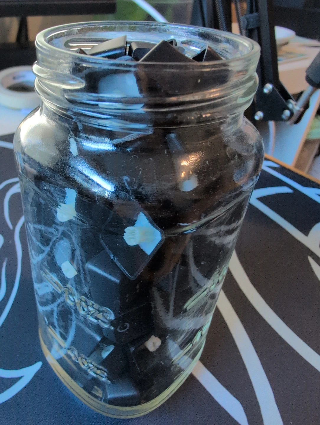 98 Transparent Letter Keycaps, double shot ABS - photo 3