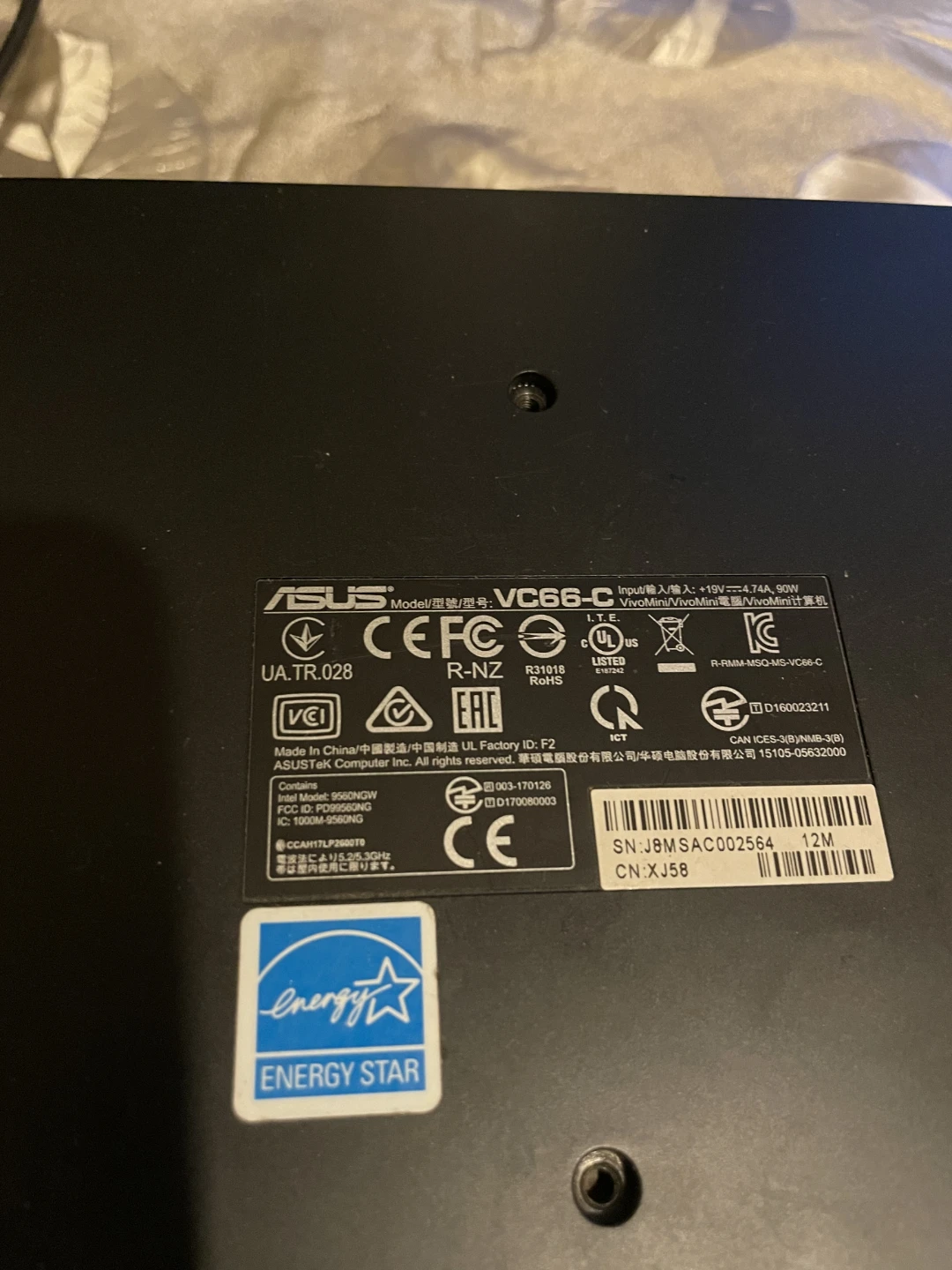 ASUS VivoMini VC66-C Desktop Computer - photo 2