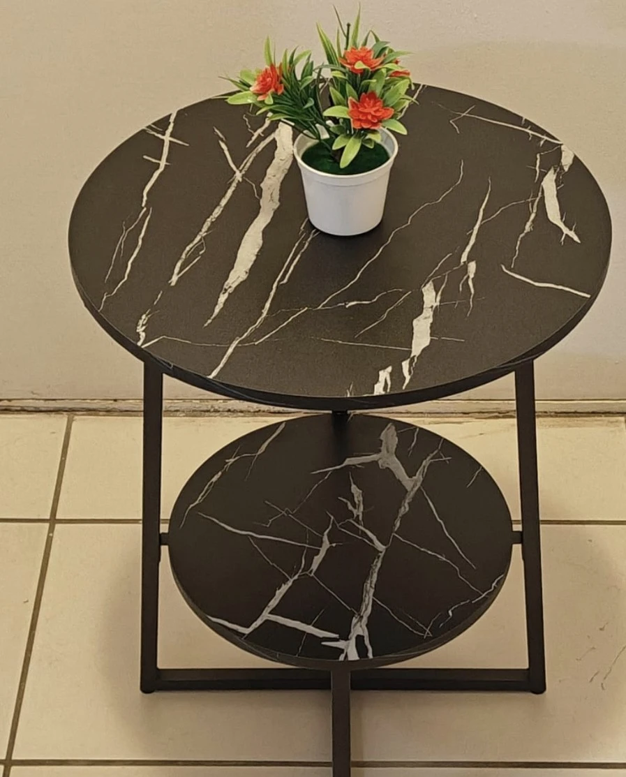 Multi-Purpose 2-Tier Round Coffee Table. - photo 2