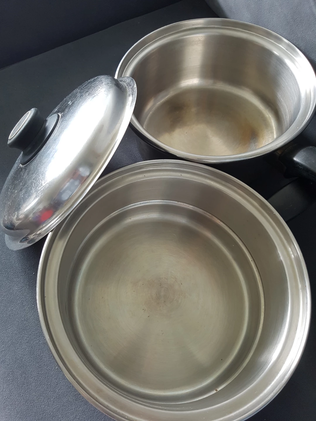 Stainless Steel Saucepan and 2 Pan Set
