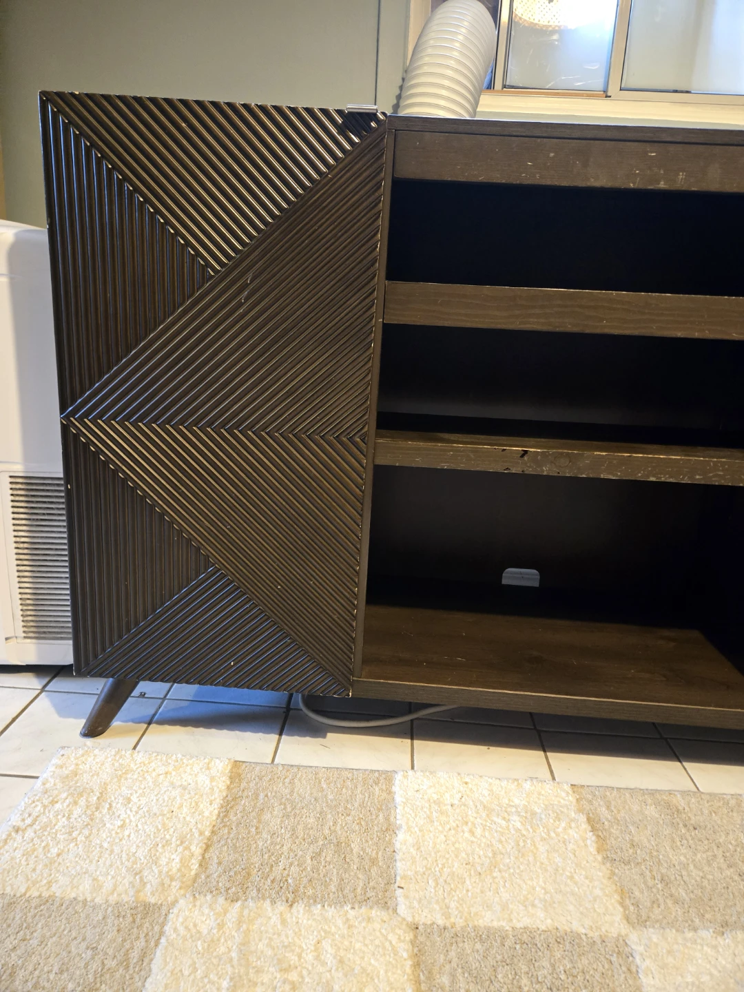 Dark Brown Wooden Sideboard Media Console - photo 2