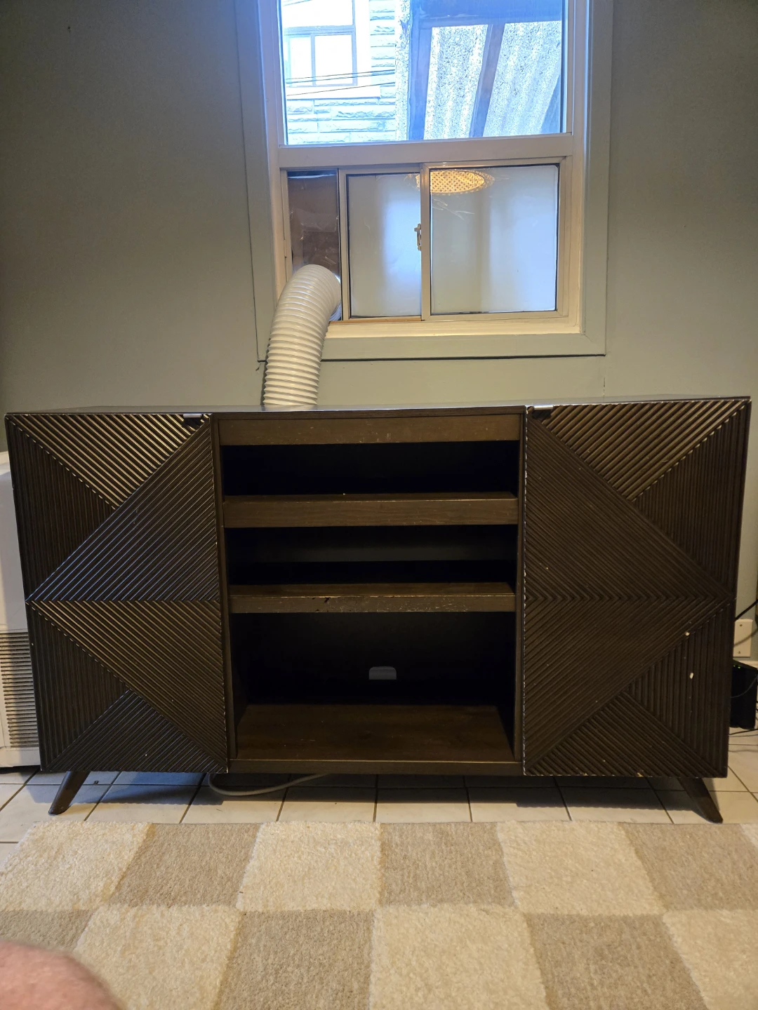 Dark Brown Wooden Sideboard Media Console - photo 3
