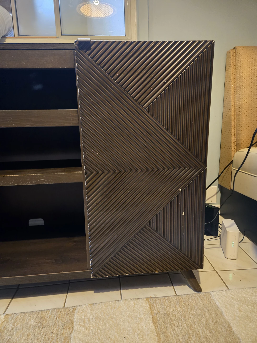 Dark Brown Wooden Sideboard Media Console - photo 4