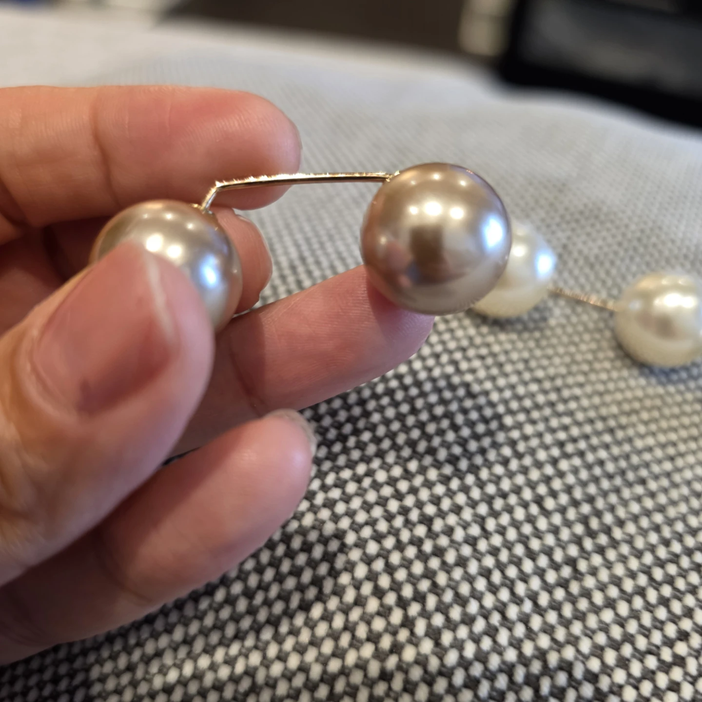 Pearl Style Brooch Pins Set - photo 3