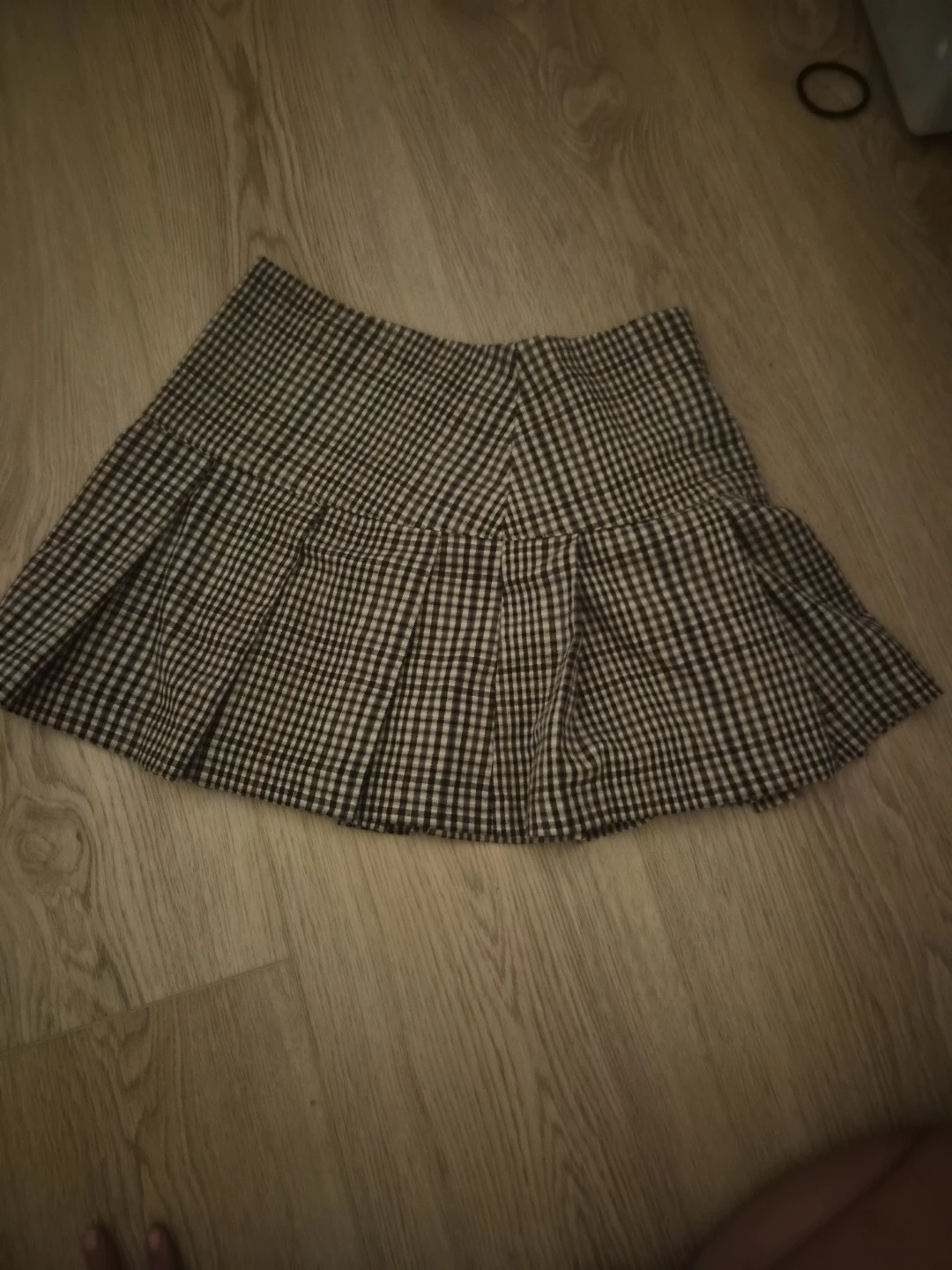 Brown gingham midlength skirt - photo 5