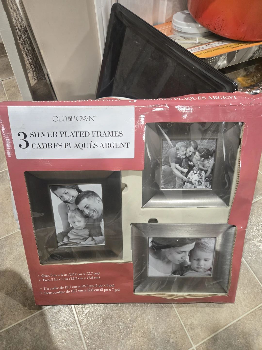 Old Town Silver Plated Frames (Set of 3)