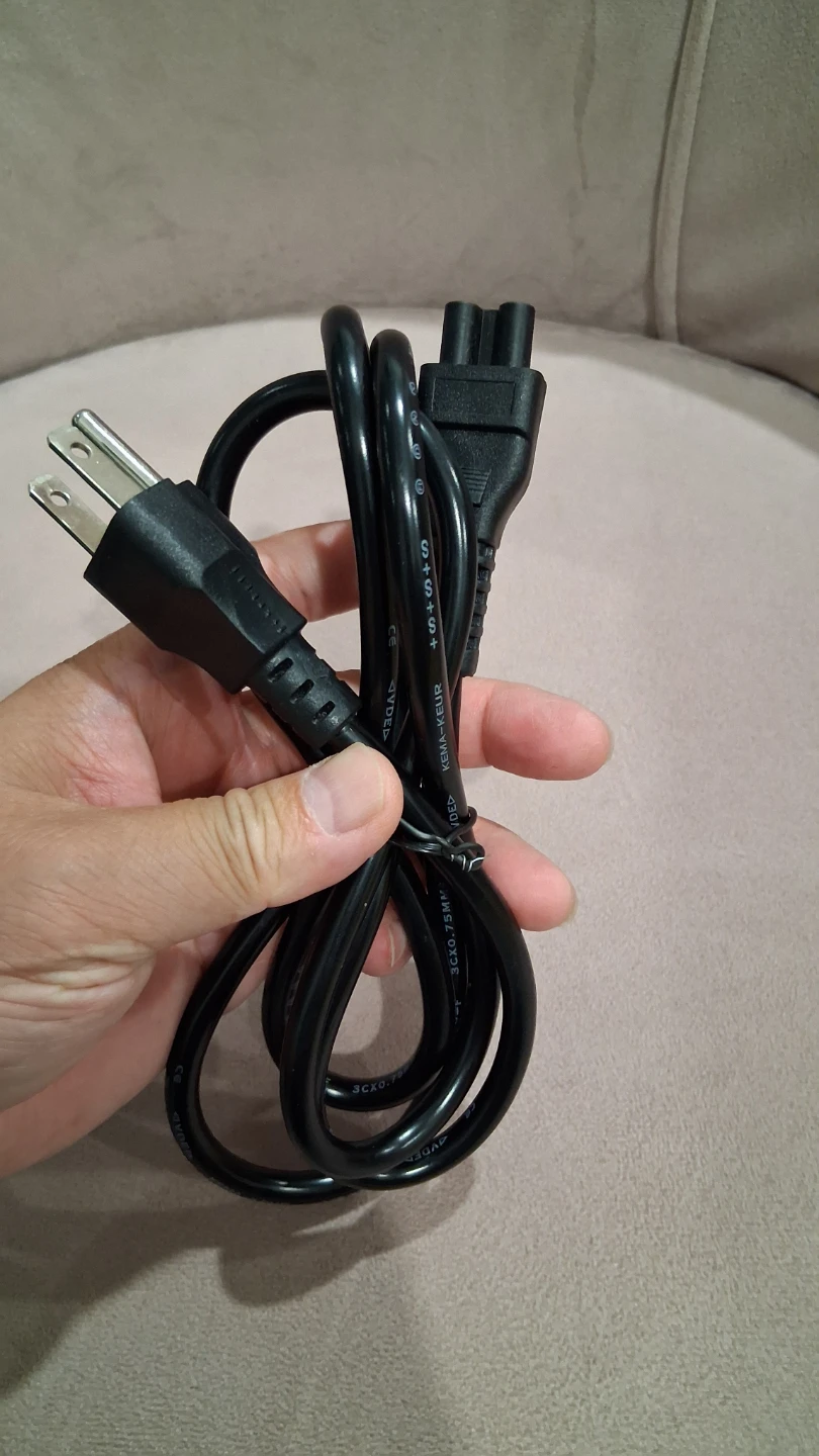 Mickey Mouse power cord Cloverleaf cable 3-prong power cord C5 - photo 4