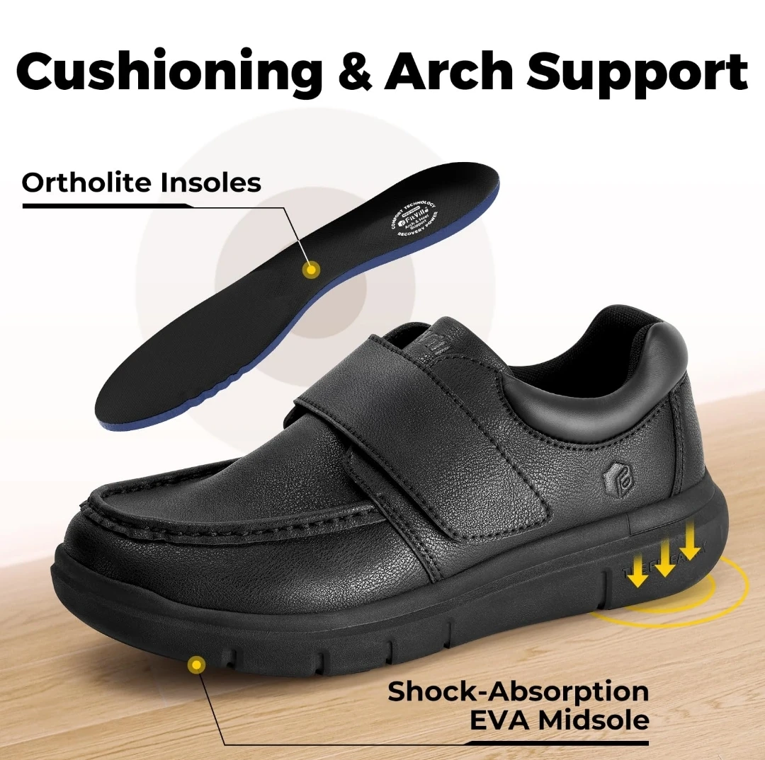FitVille Black Orthopaedic Shoes - photo 3