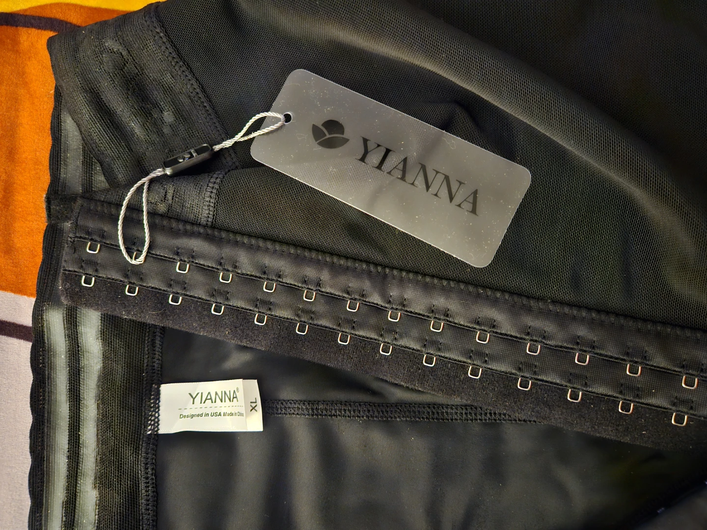 Yianna Black High Waisted Body Shaper Shorts XL - photo 2