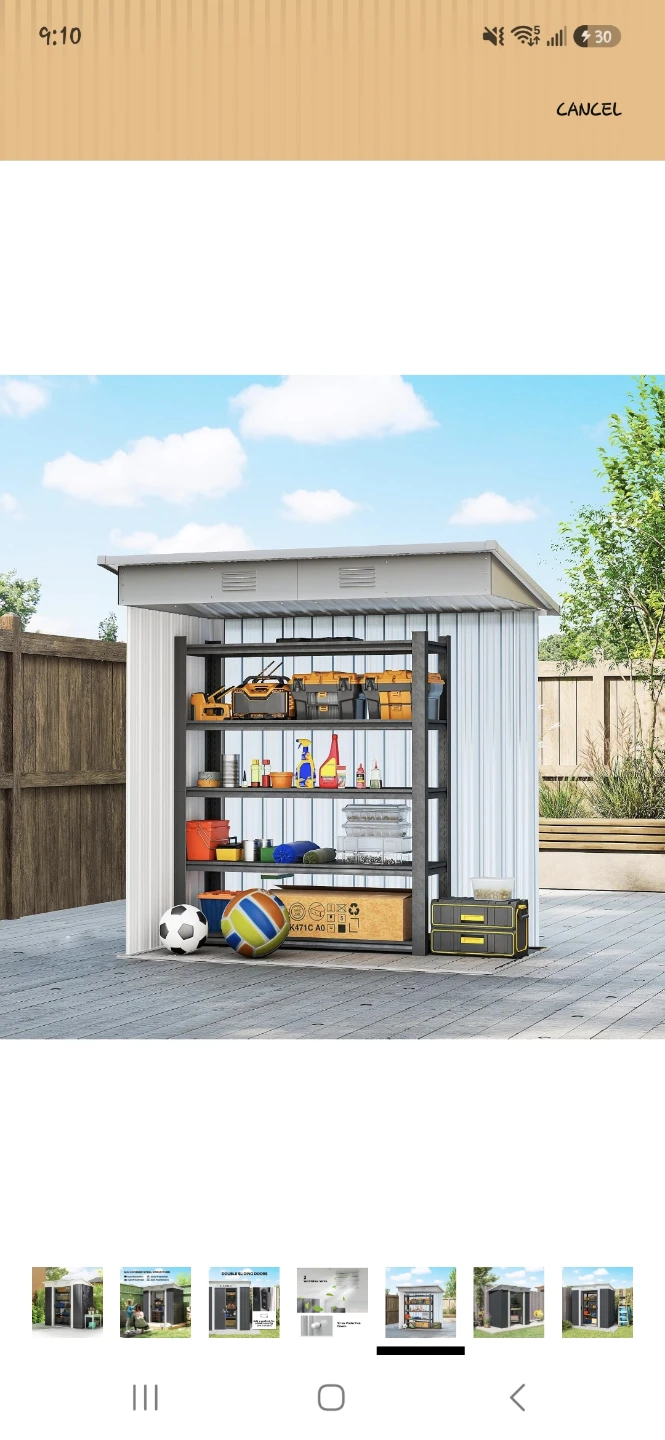 6x4 Galvanized  Shed. - photo 2