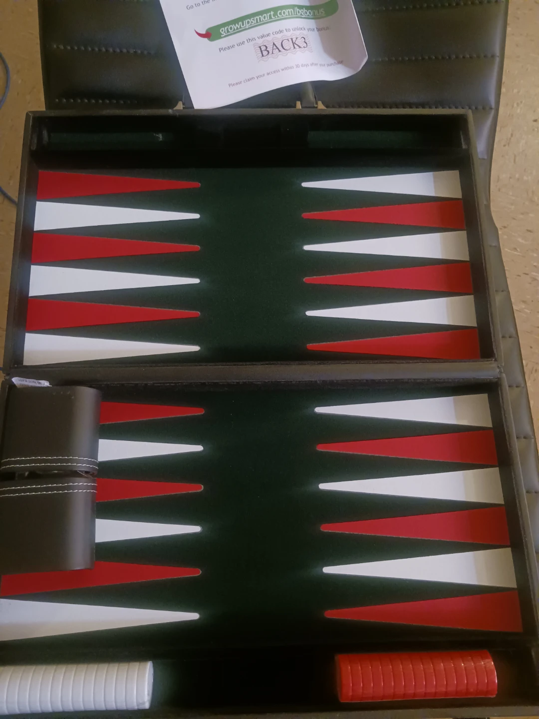 🏈 GrowUpSmart Backgammon Set - photo 2
