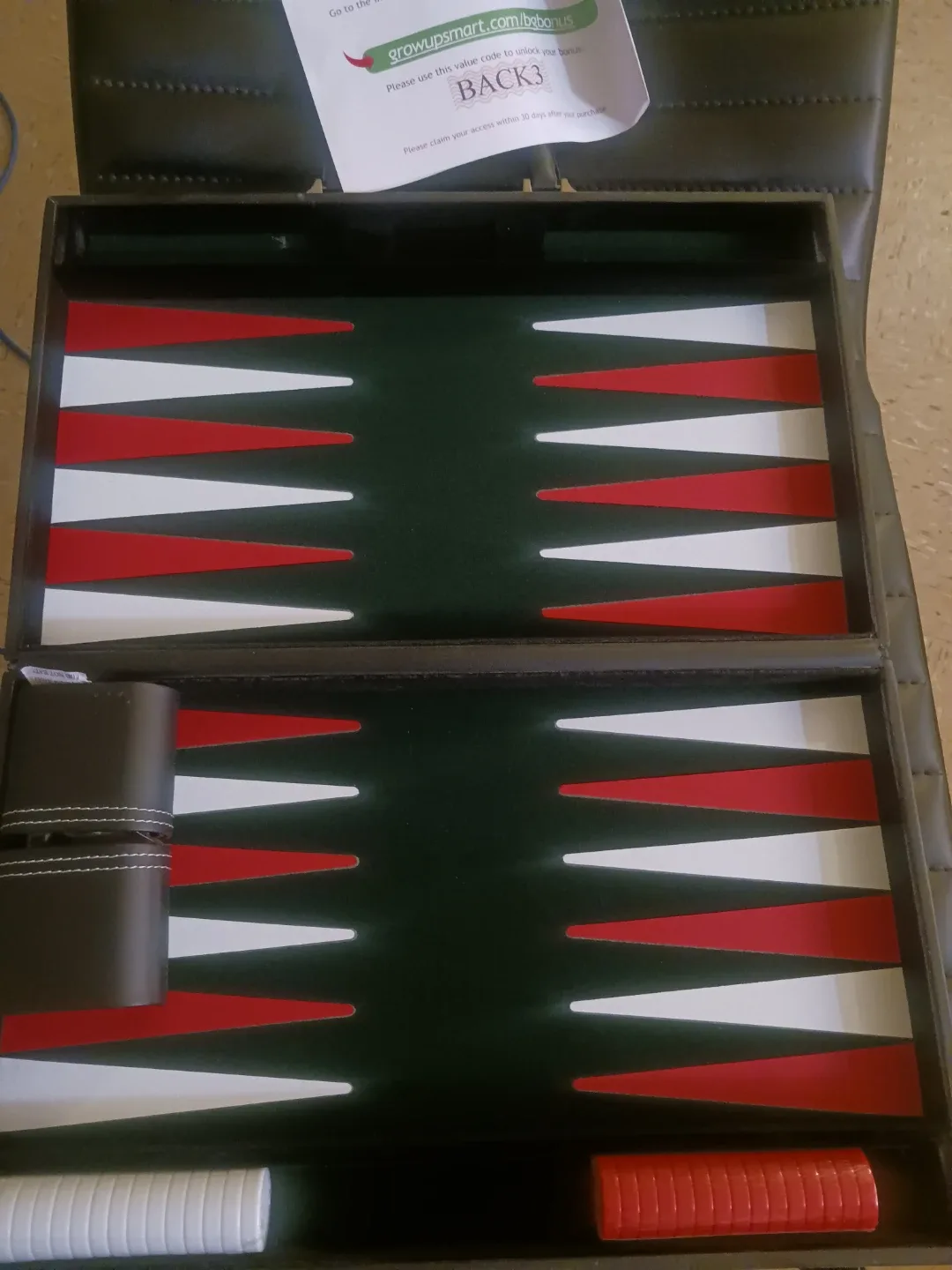 🏈 GrowUpSmart Backgammon Set - photo 2