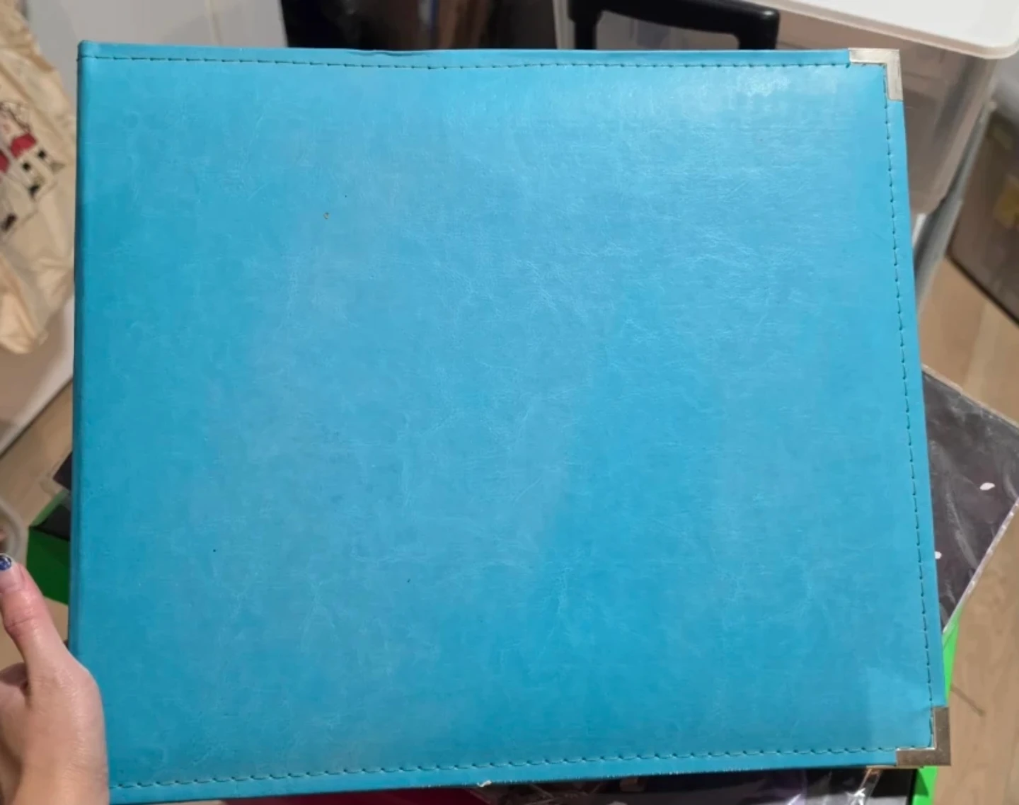 Blue 3-Ring Scrapbook and Photo Album Binder