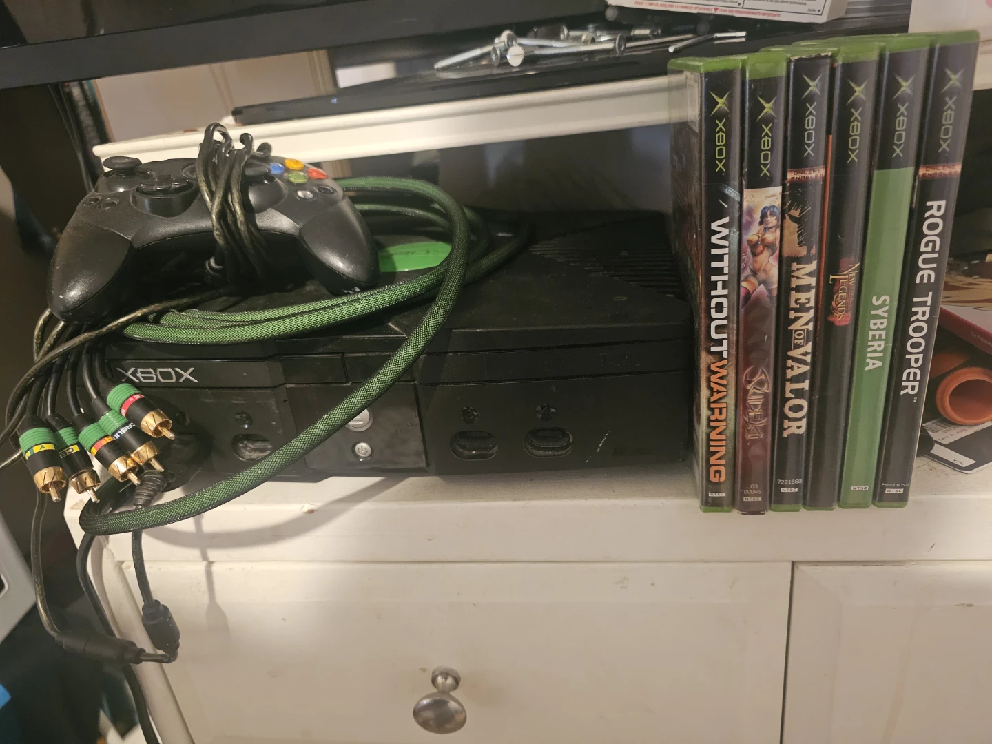 Original Xbox Console with Controller and 5 Games
