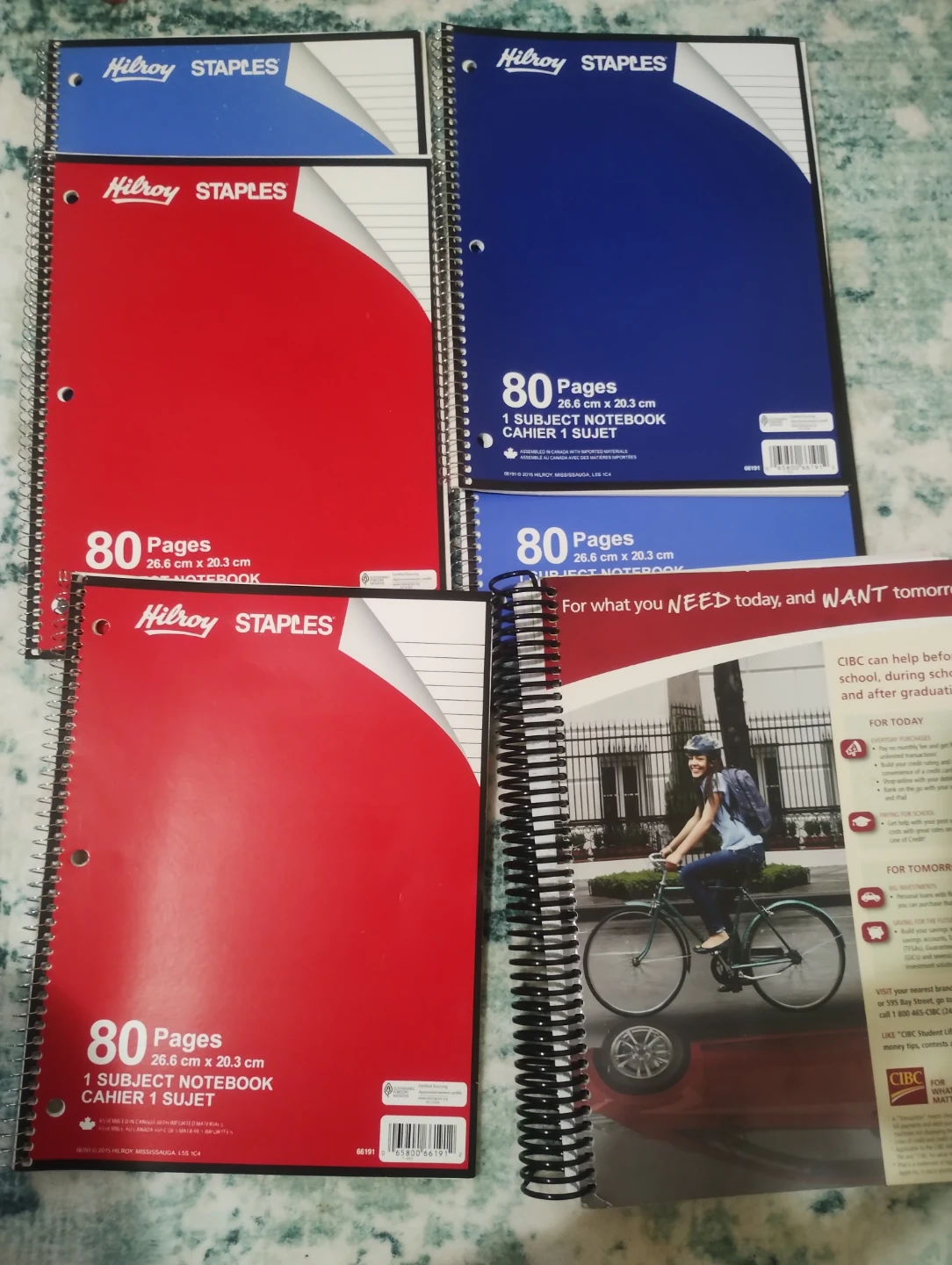 Selling a bundle of  6 Spiral Notebooks for $8