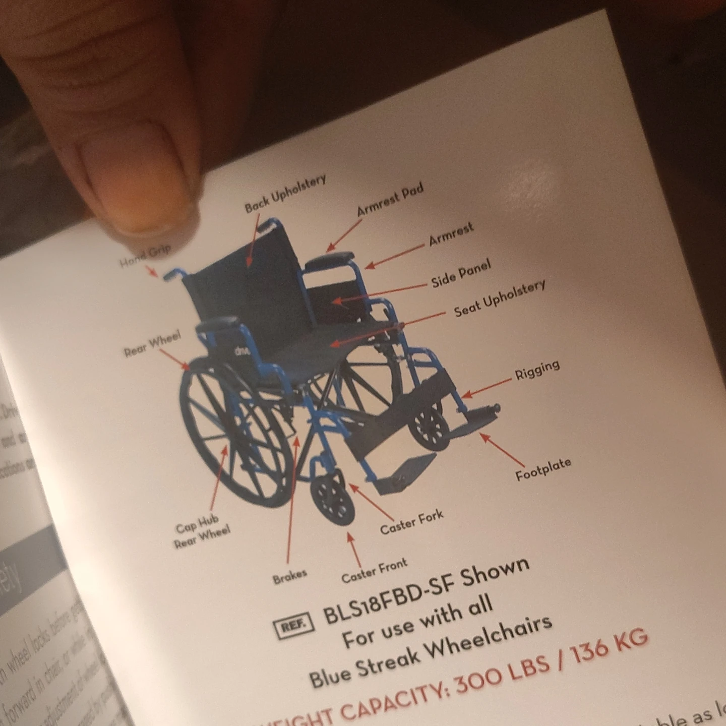 Drive Medical Blue Streak Wheelchair