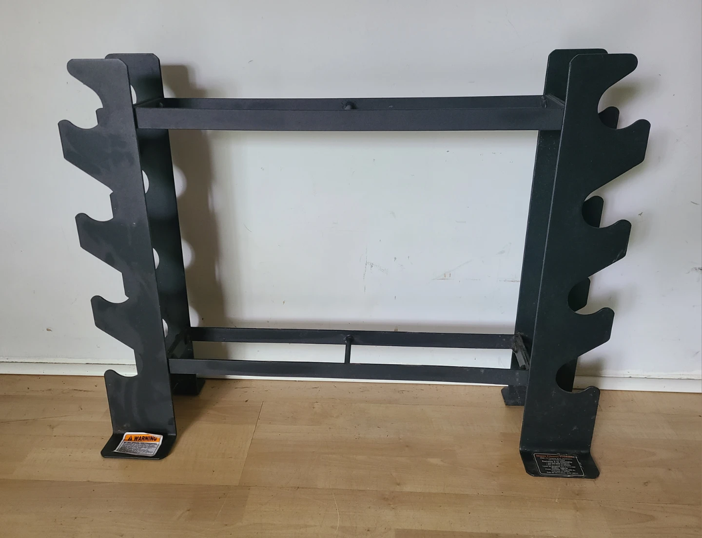 Black Metal Dumbbell Storage Rack