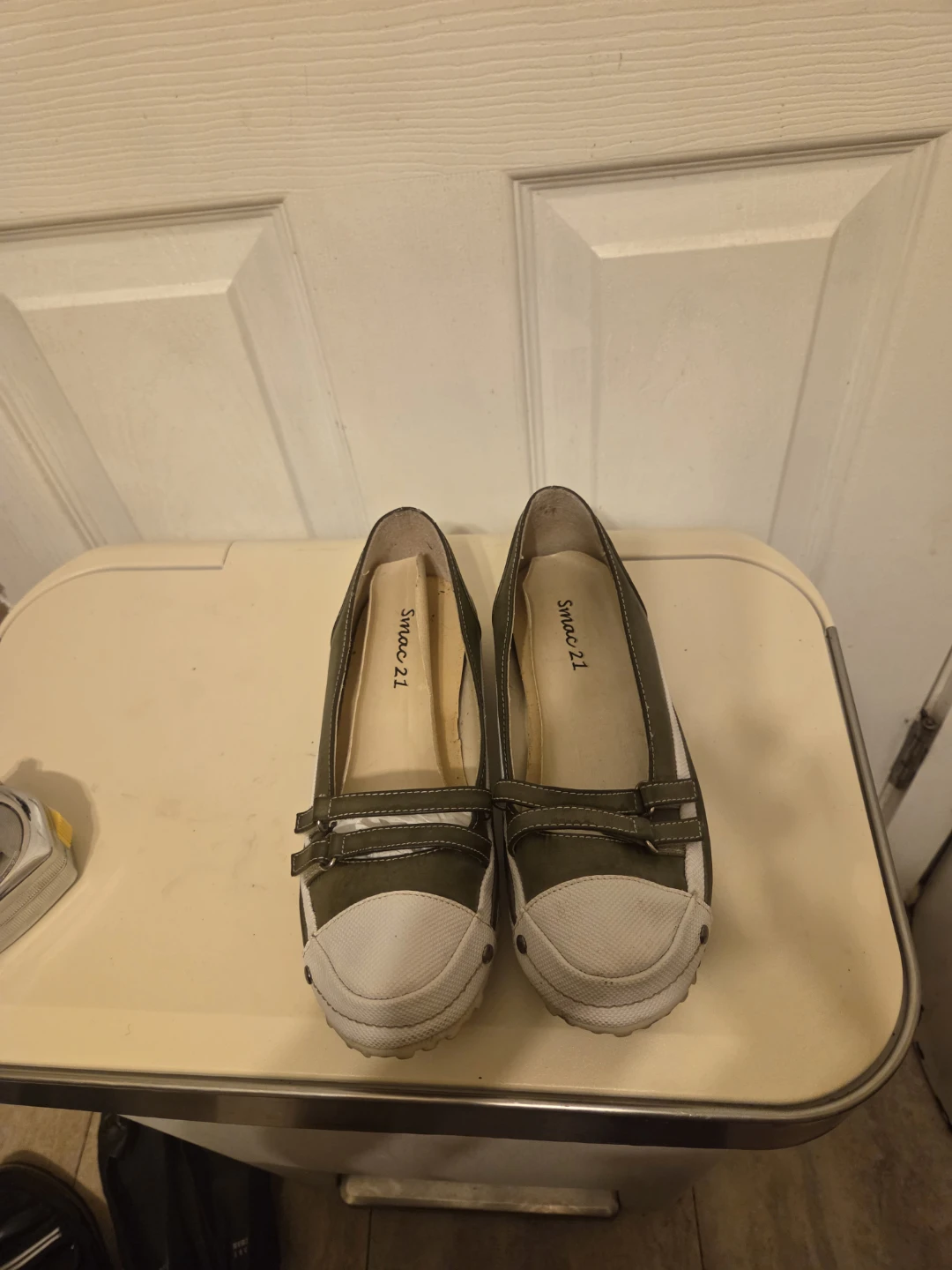 Smac 21 Olive Green Flat Shoes - photo 4