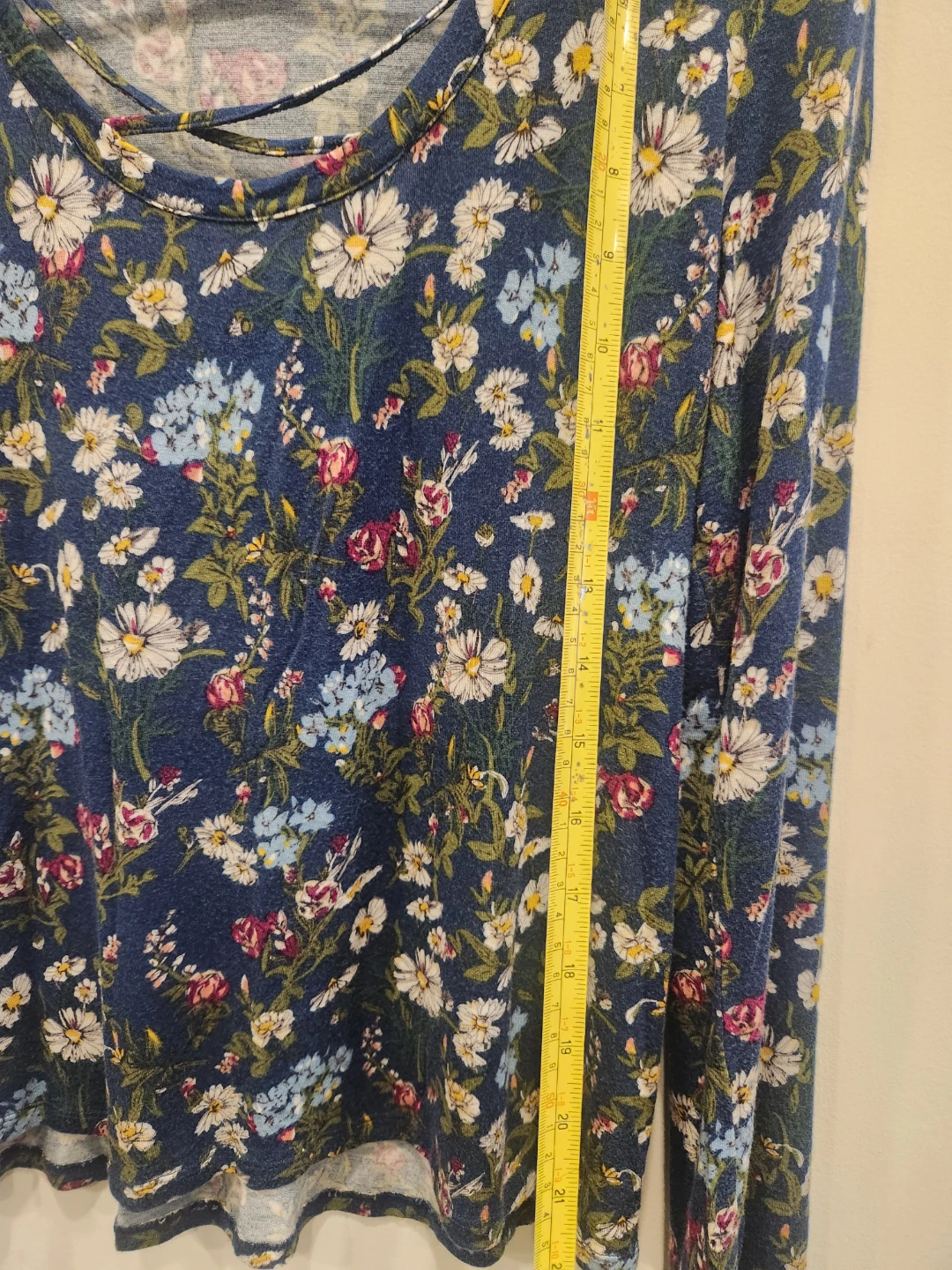Moral Fiber floral long sleeve top XL - photo 5