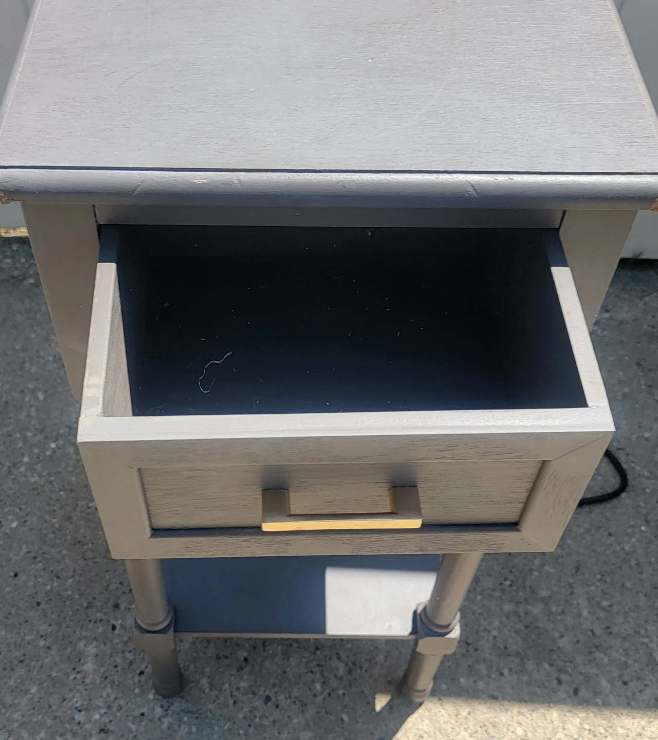 Gray Charging End Table $50