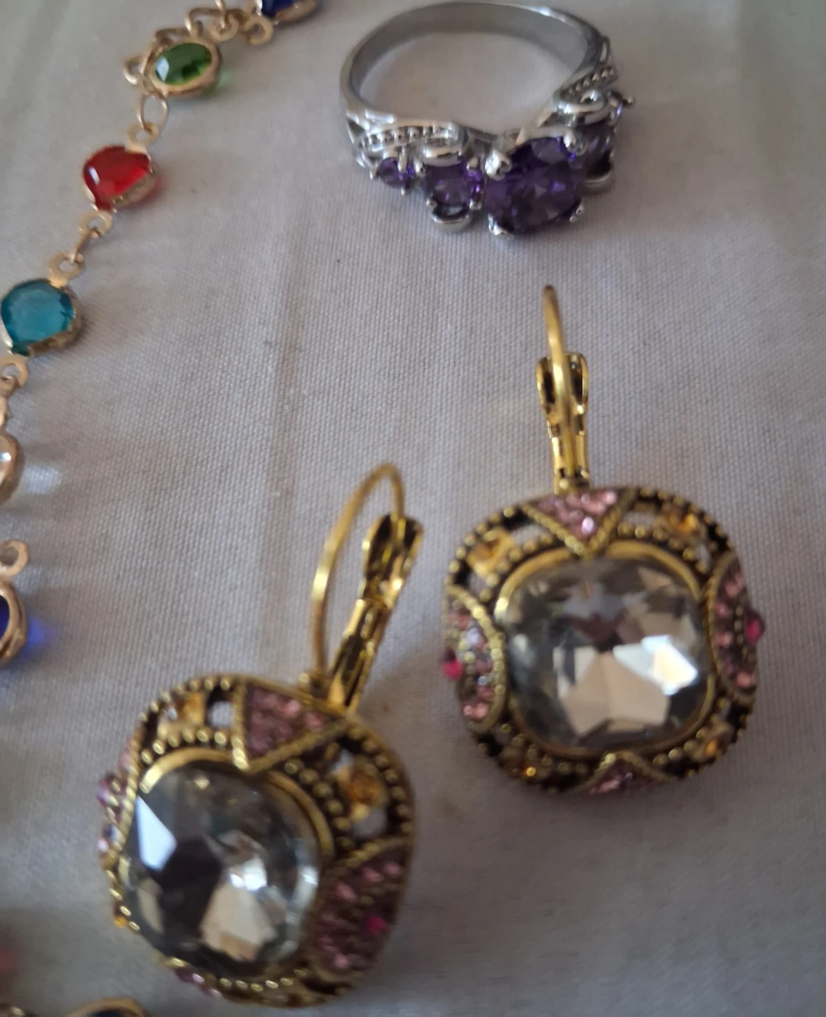 Jewellery set with necklace, earrings, and ring - photo 2