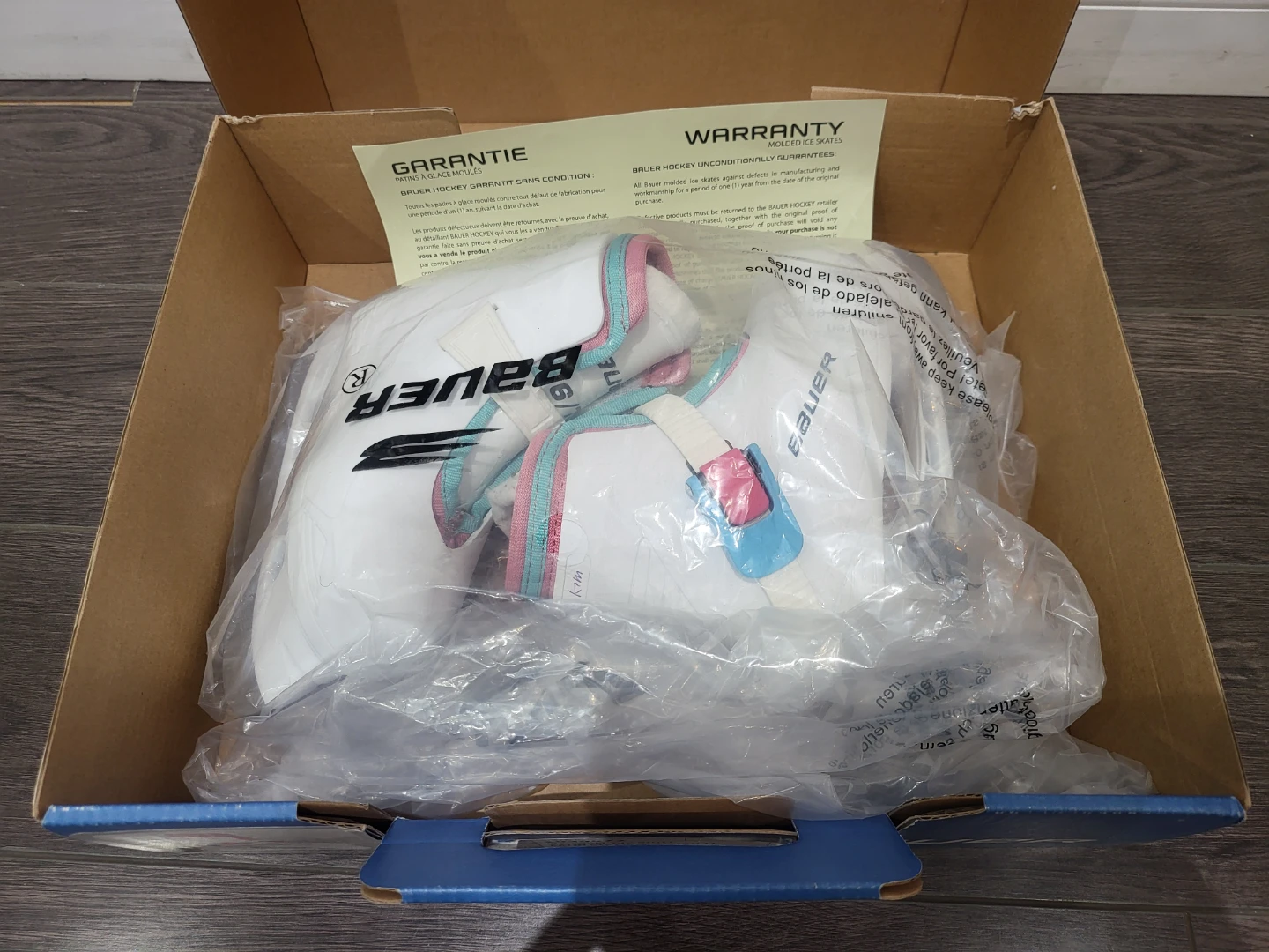 Bauer Lil' Angel Ice Skates Youth Size 6- Like New with Box! - photo 4