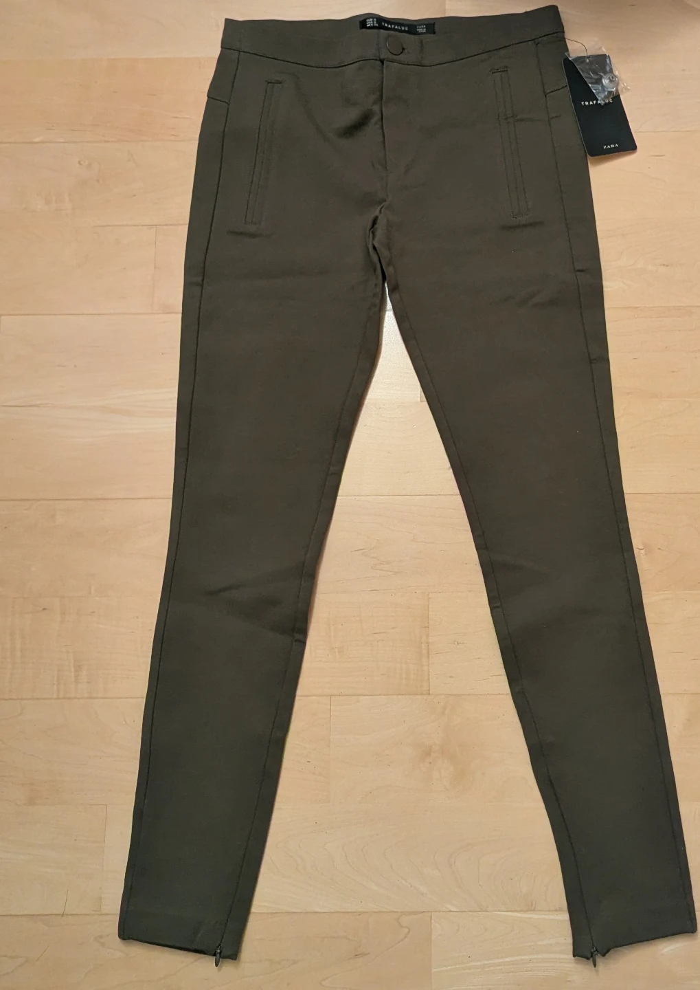 Zara Trafaluc Olive Green Skinny Pants