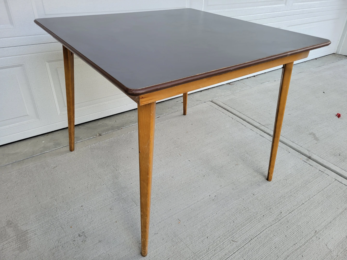 Vintage Mid-Century Modern Square Dining Table / Card Table