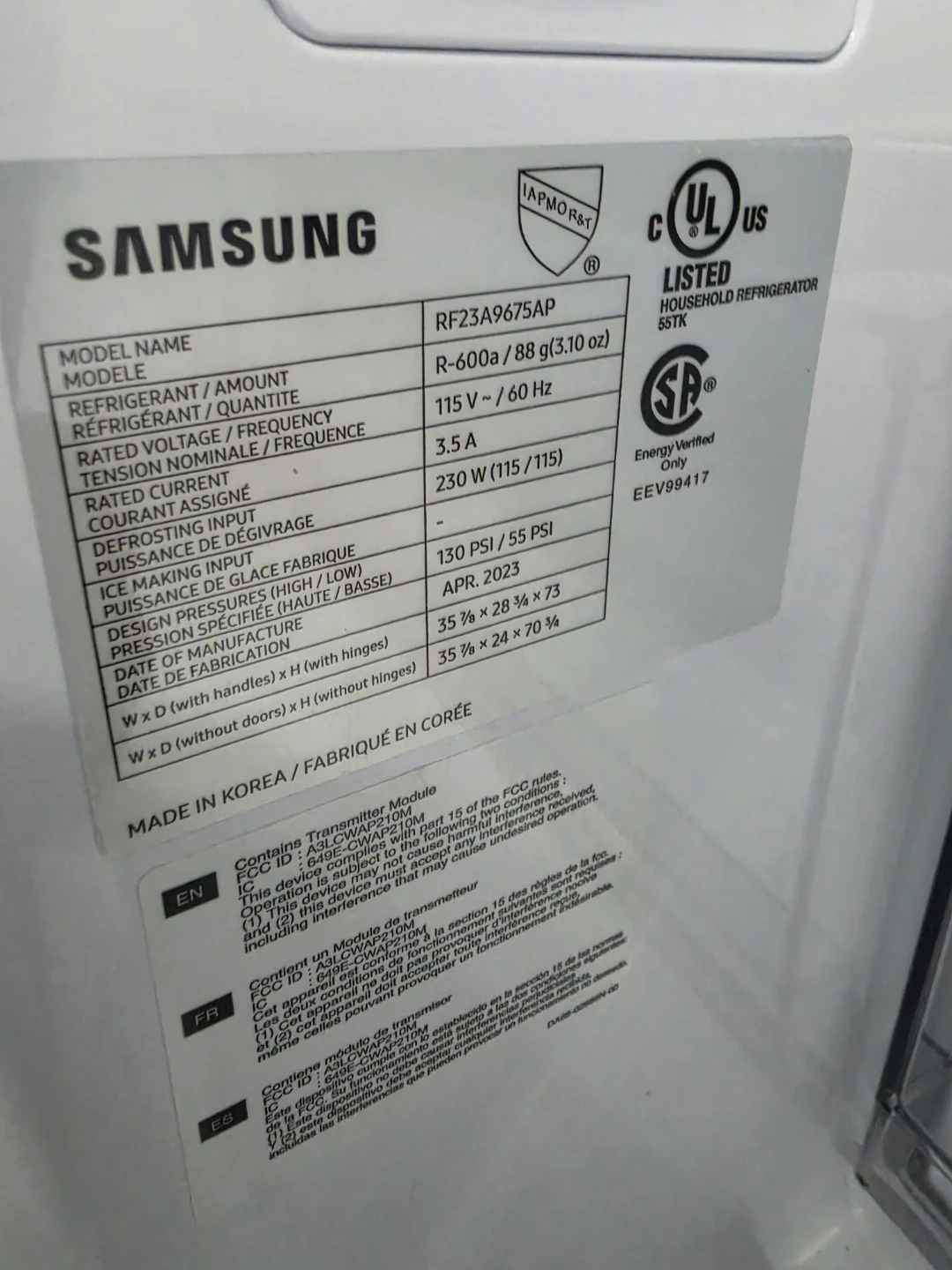Samsung Bespoke 4-Door French Door Refrigerator - photo 5