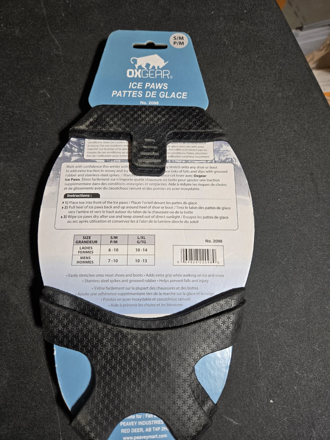 Oxgear Ice Paws Traction Cleats, Size S/M - photo 2
