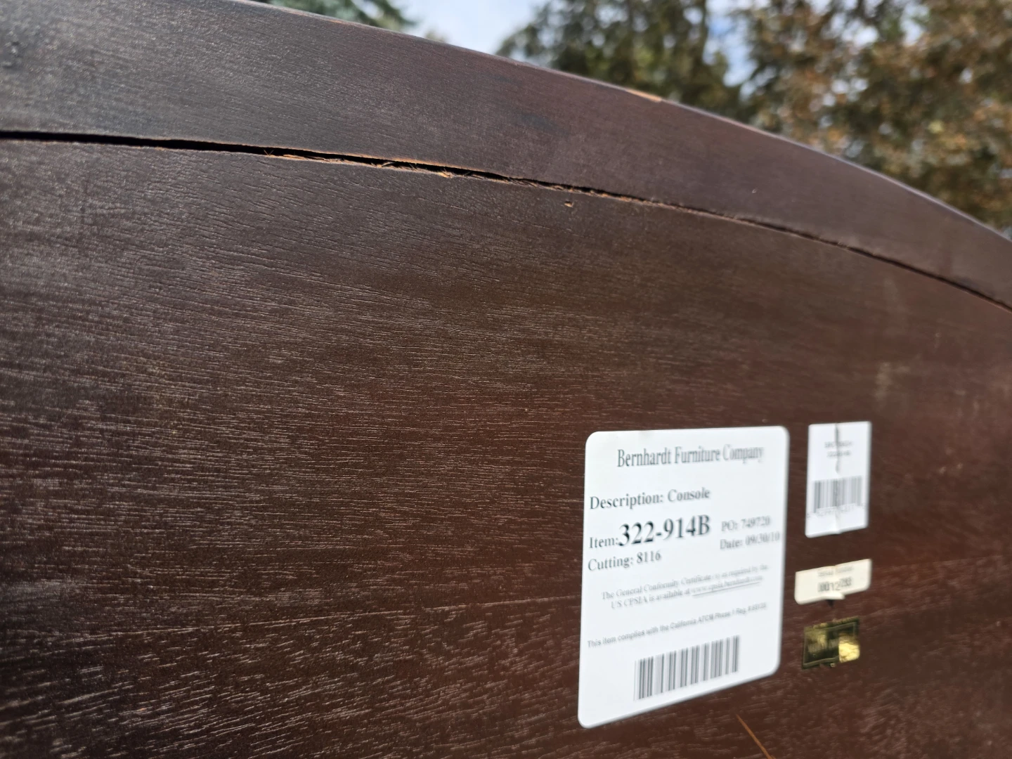 Bernhardt Furniture Console Table - photo 3